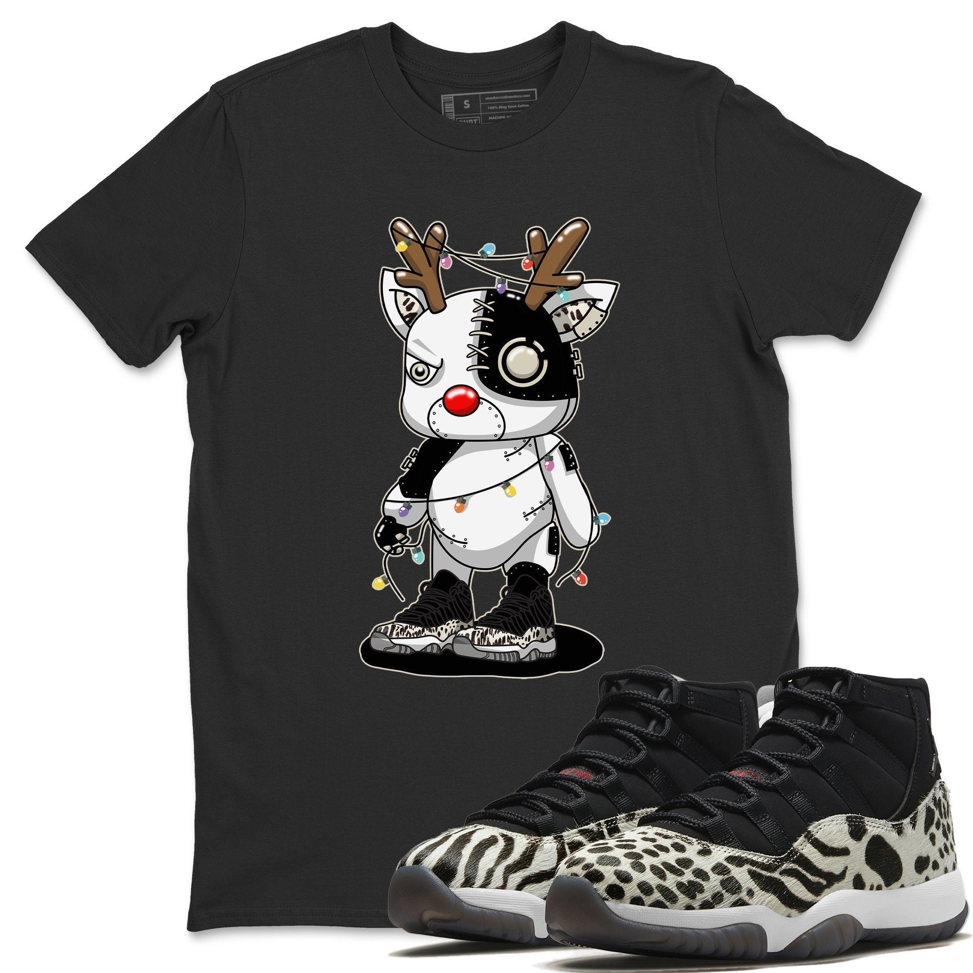 Cyborg Reindeer Unisex Tops - Air Jordan 11 Animal Instinct
