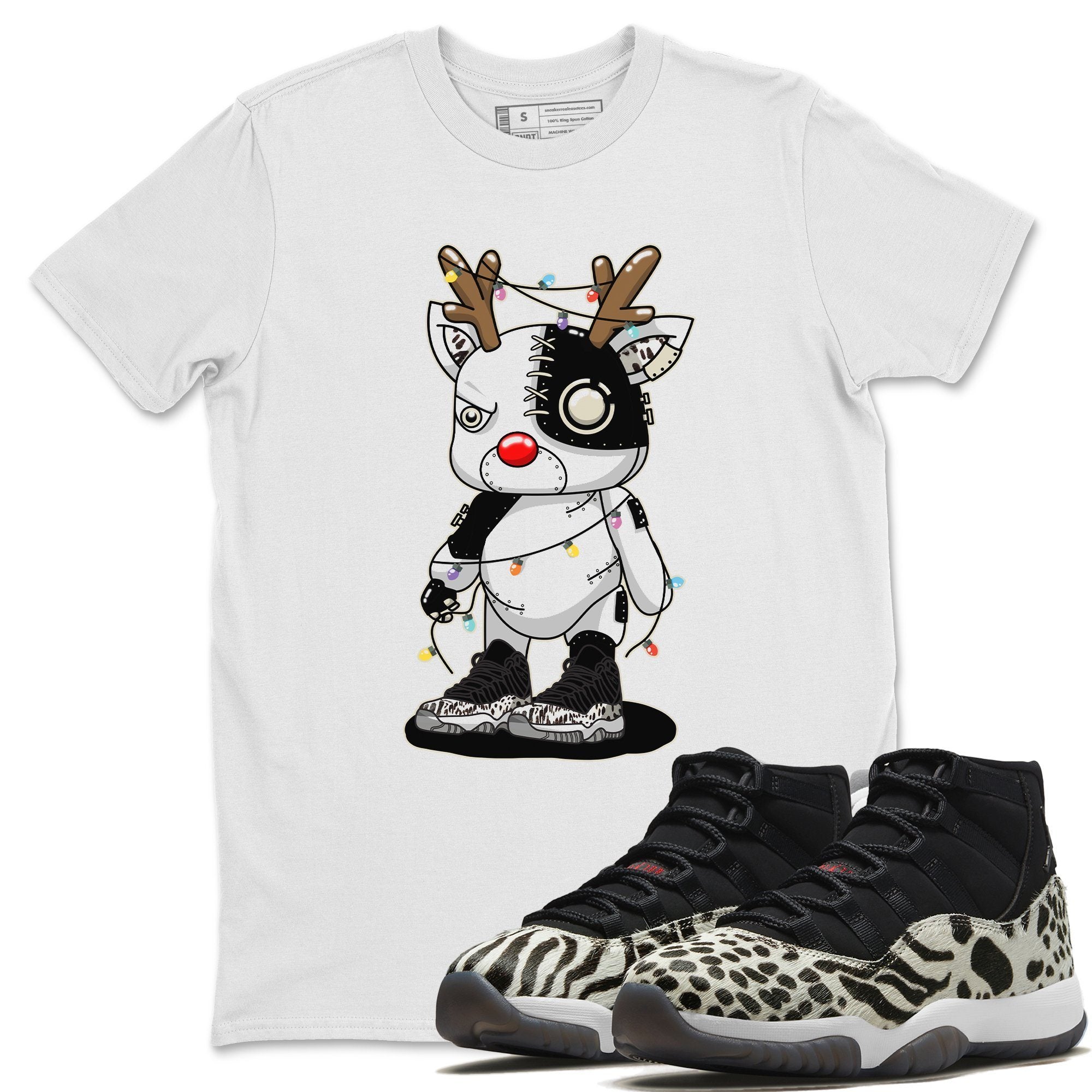 Cyborg Reindeer Unisex Tops - Air Jordan 11 Animal Instinct