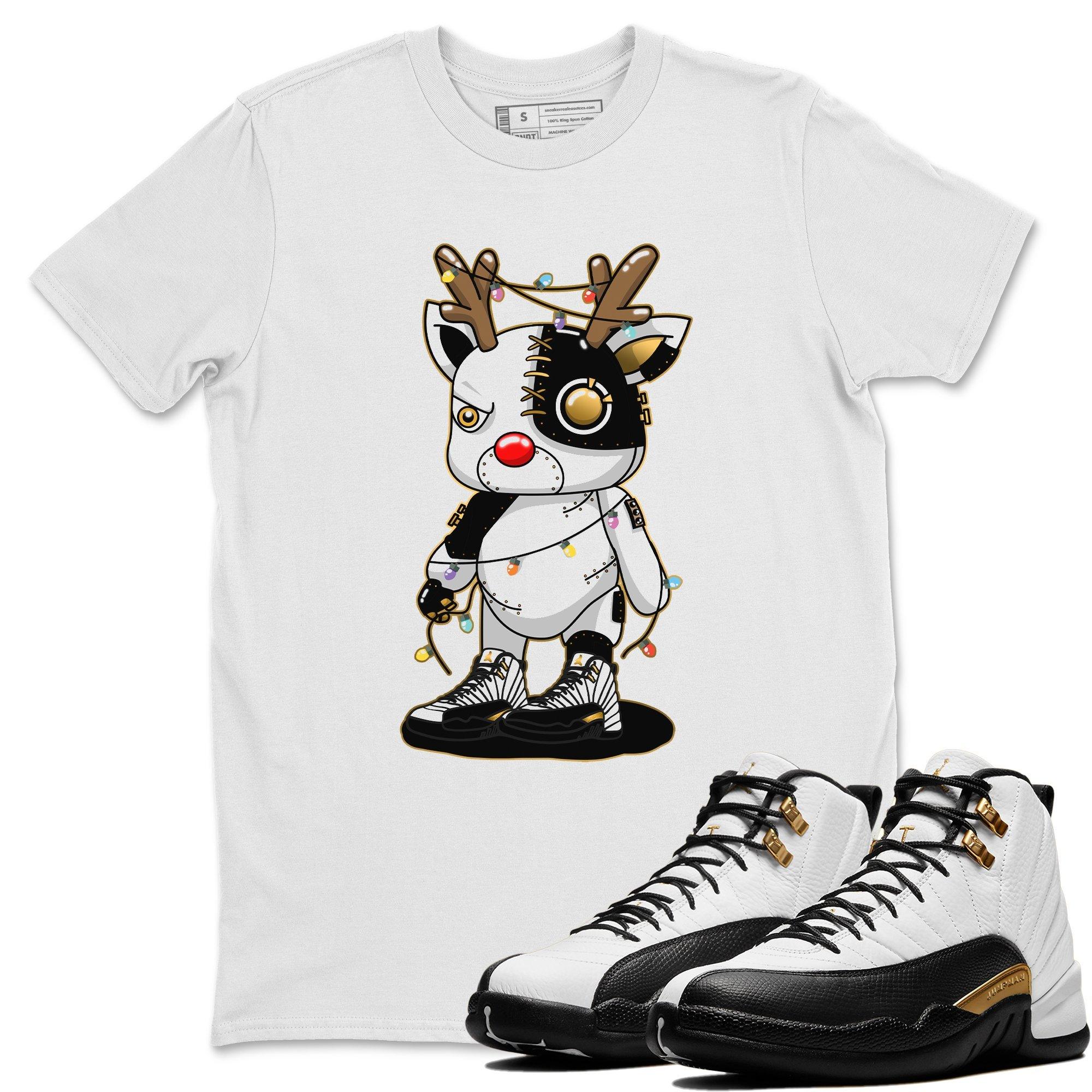 Cyborg Reindeer Unisex Tops - Air Jordan 12 Royalty
