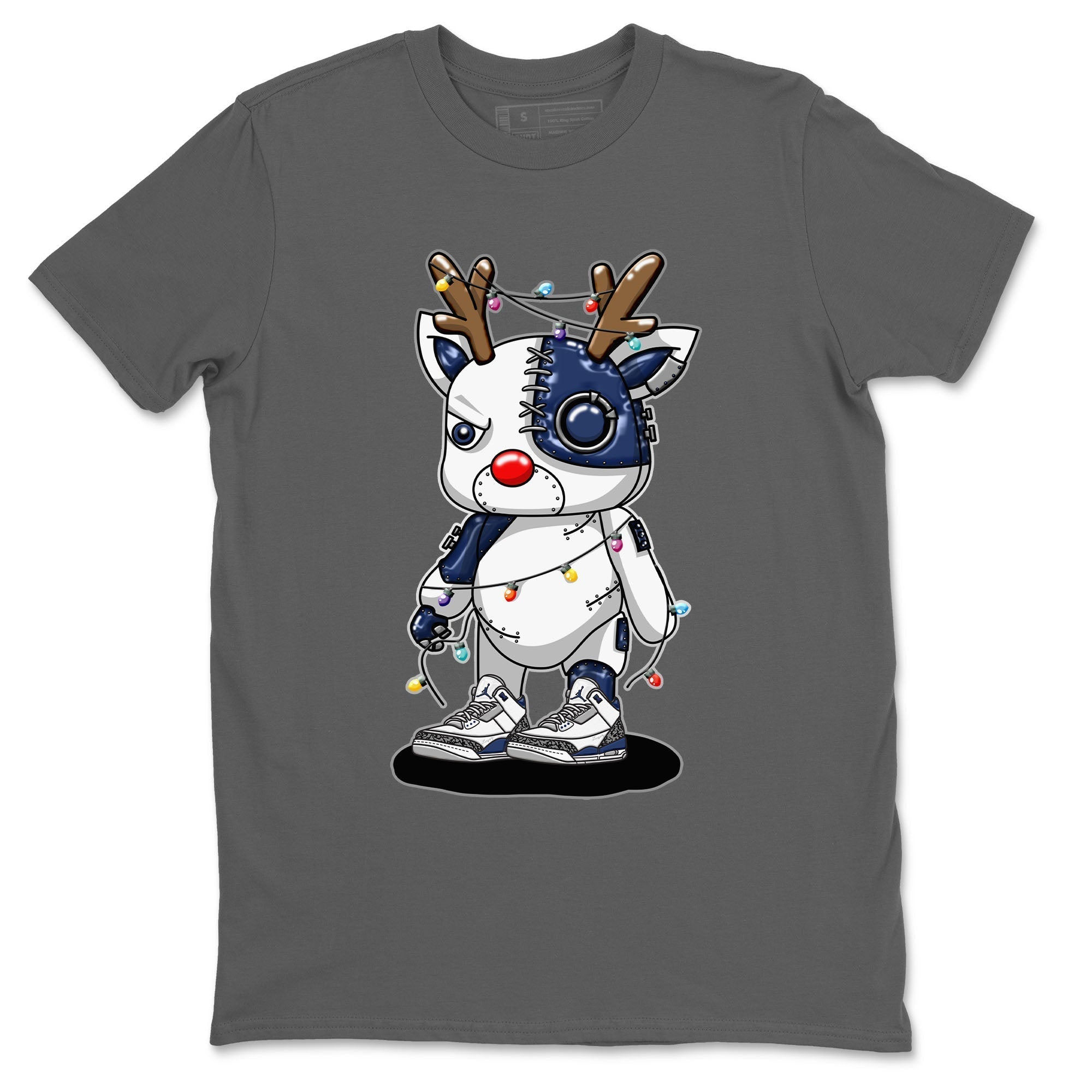 Cyborg Reindeer snkmatch Tees - Air Jordan 3 Midnight Navy 2023