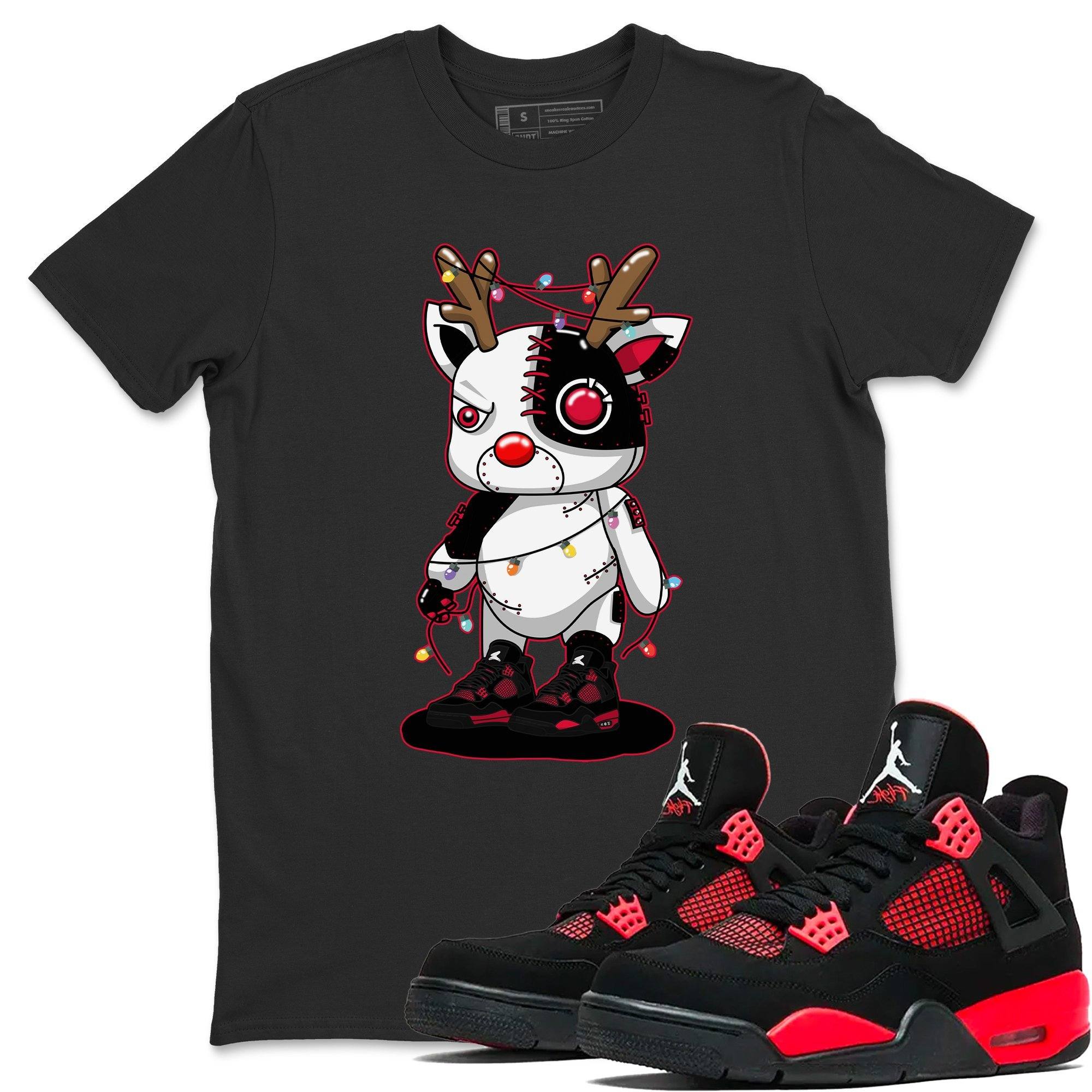 Cyborg Reindeer Unisex Tops - Air Jordan 4 Red Thunder