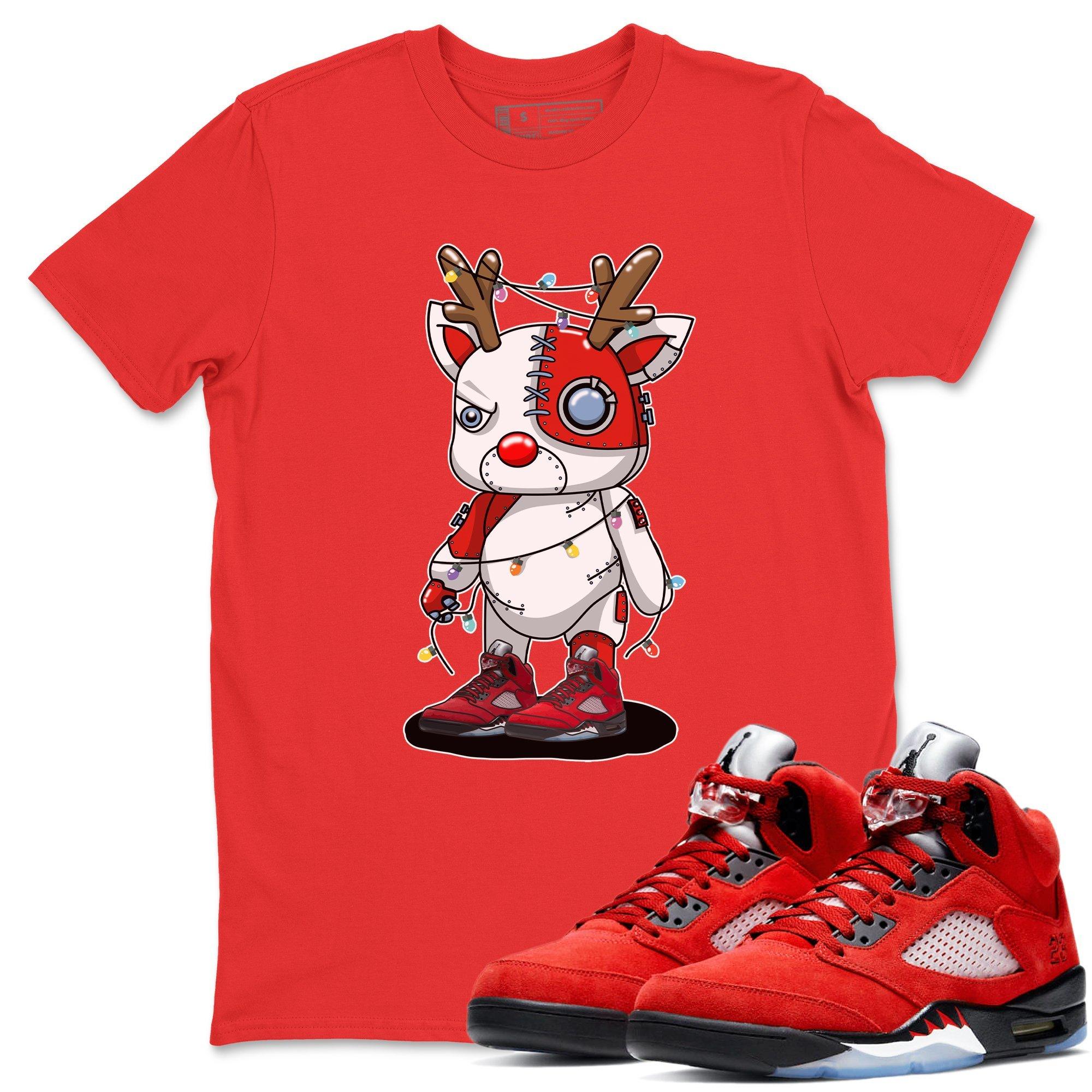 Cyborg Reindeer Unisex Tops - Air Jordan 5 Raging Bull