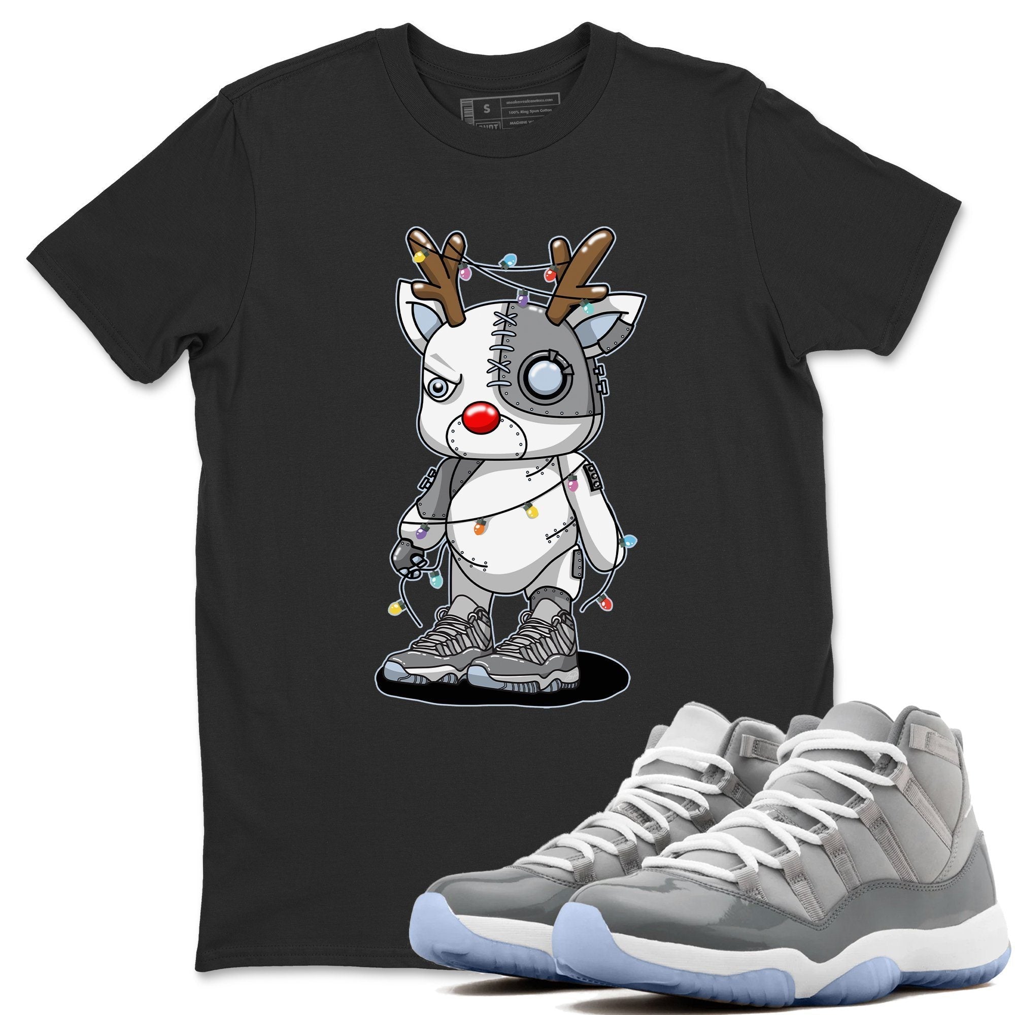 Cyborg Reindeer Unisex Tops - Air Jordan 11 Cool Grey
