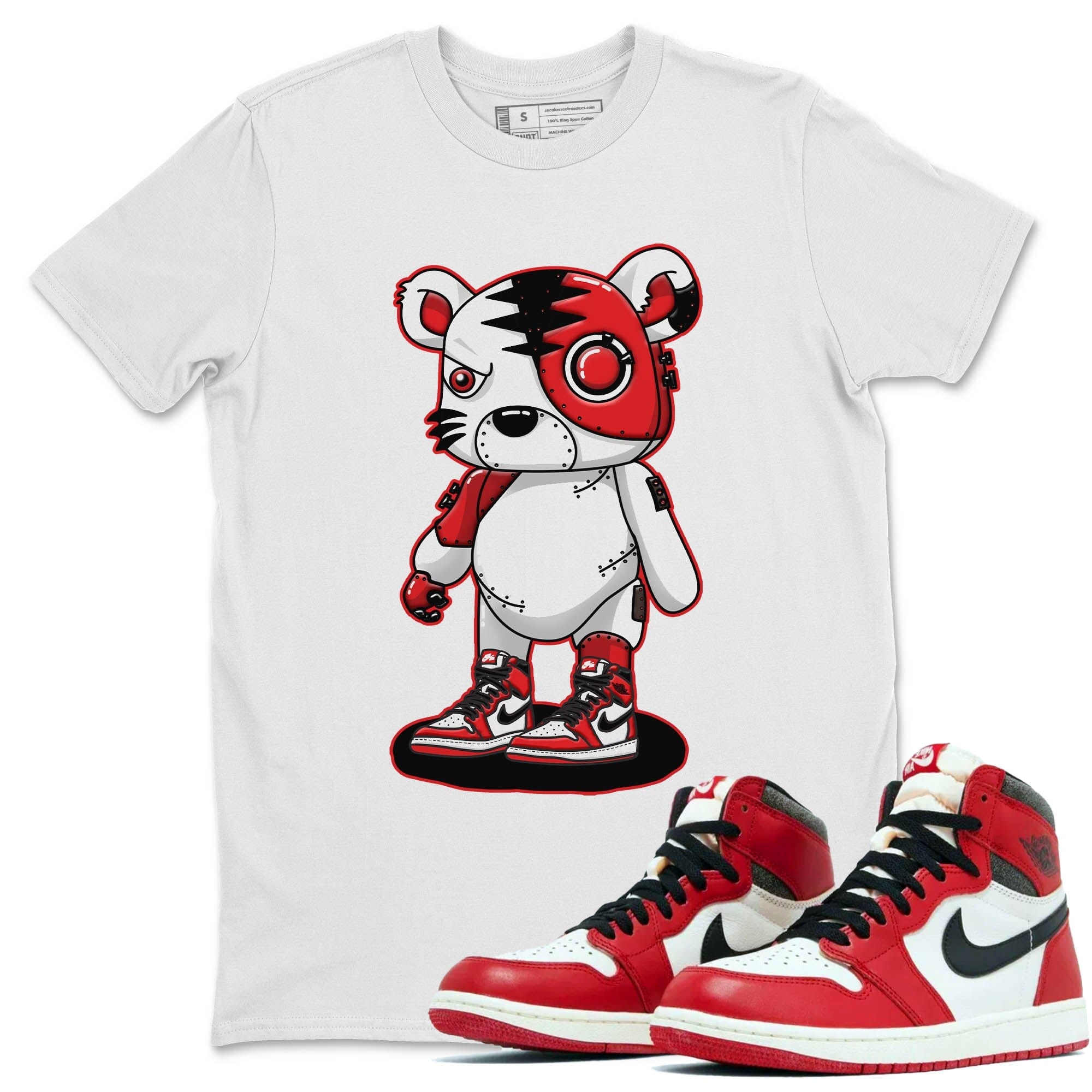 Cyborg Tiger Unisex Tops - Air Jordan 1 Lost & Found