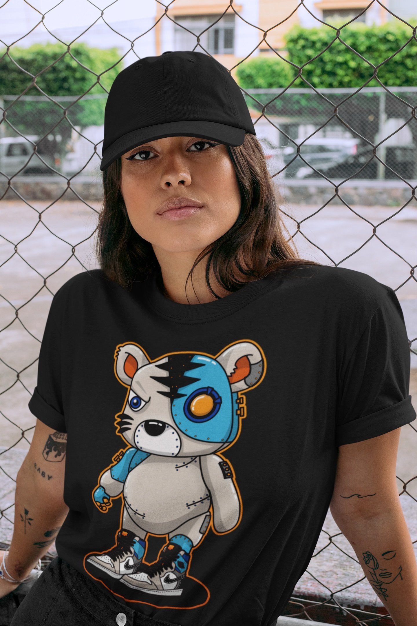 Cyborg Tiger Unisex Tops - Air Jordan 1 Prototype
