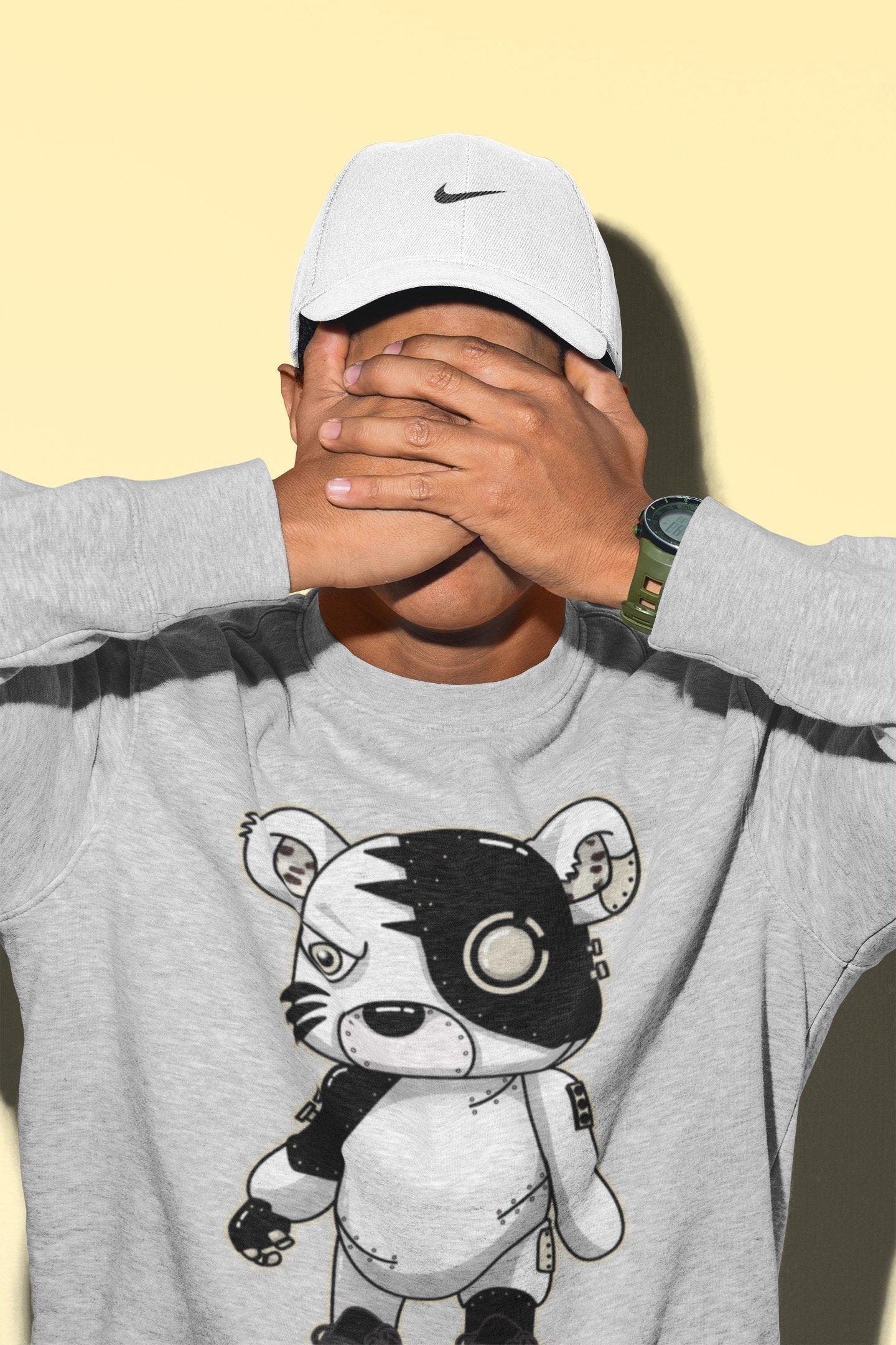 Cyborg Tiger Unisex Tops - Air Jordan 11 Animal Instinct