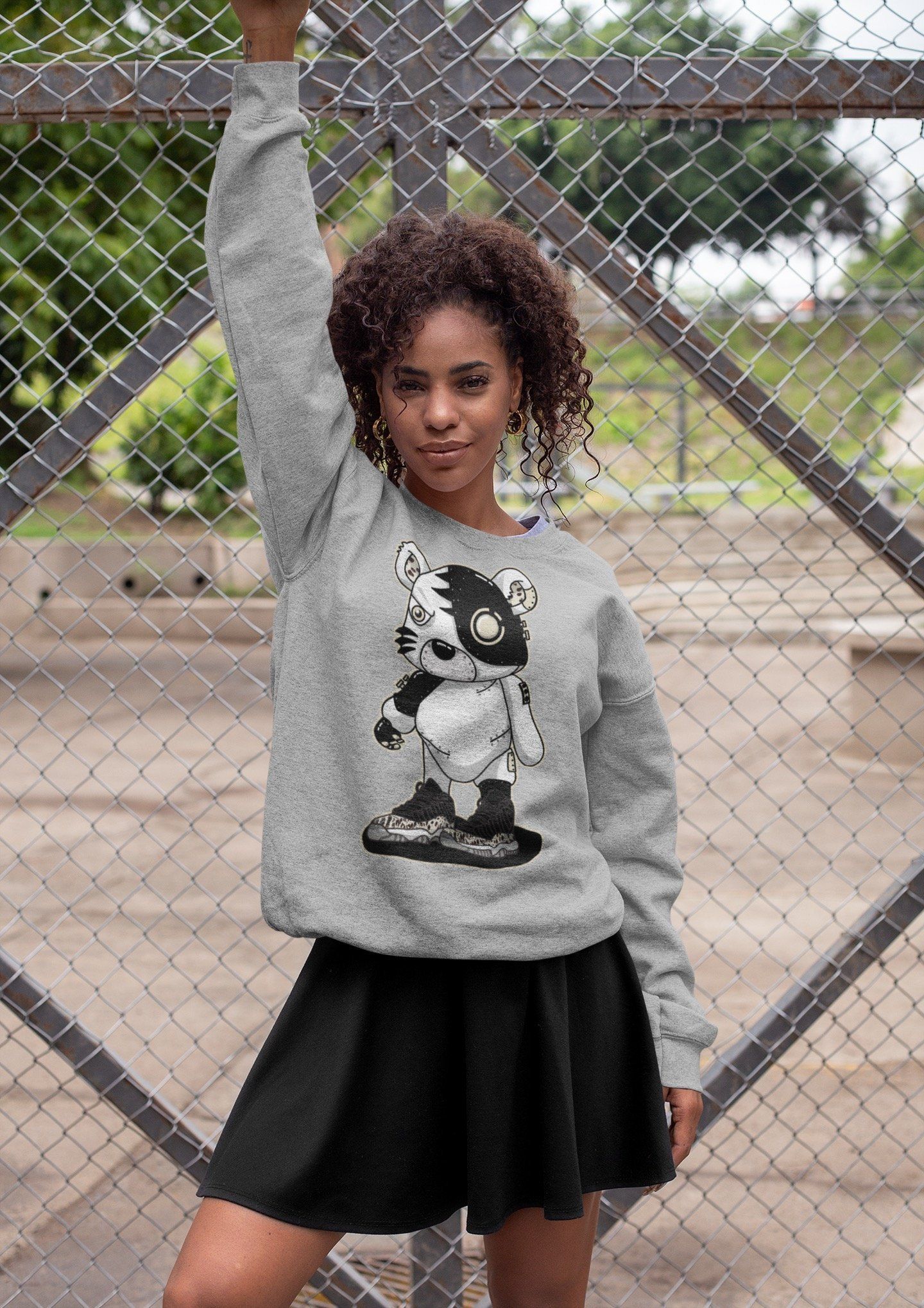 Cyborg Tiger Unisex Tops - Air Jordan 11 Animal Instinct