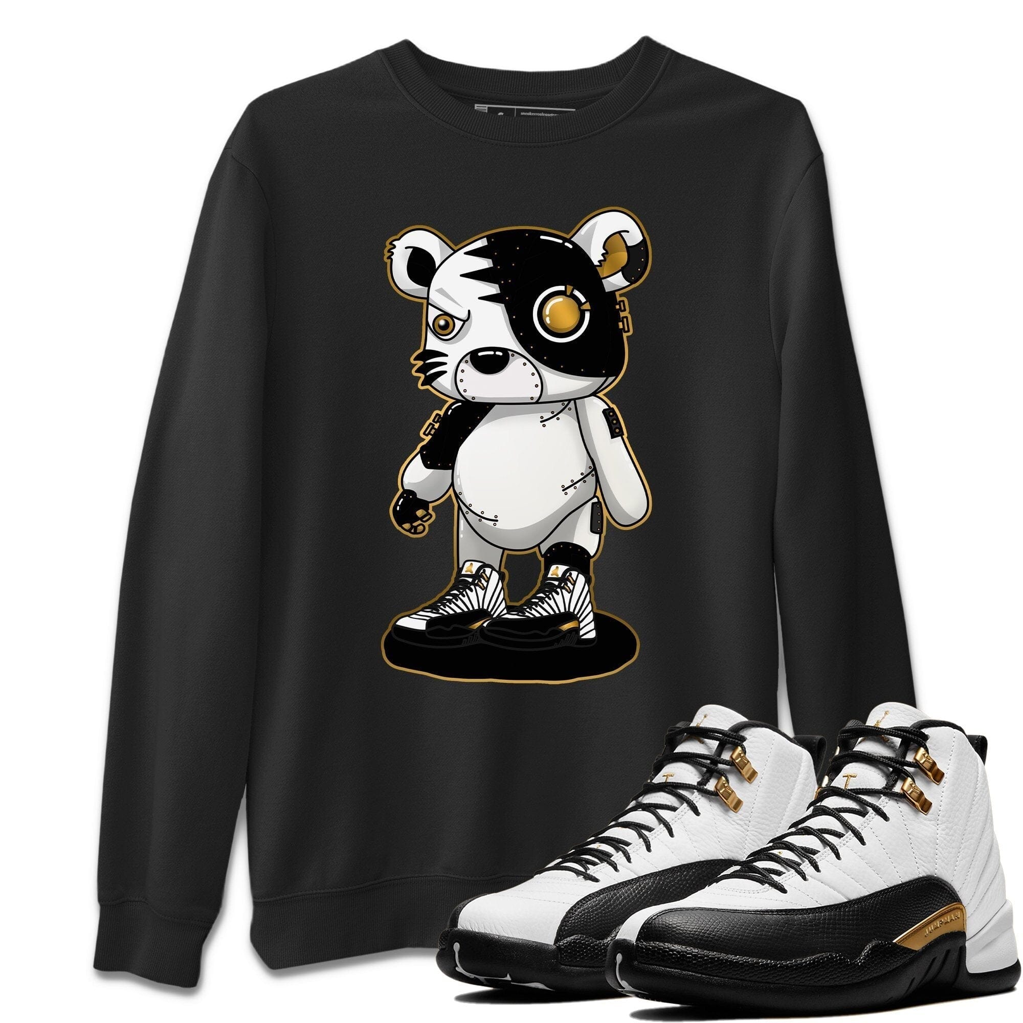 Cyborg Tiger Unisex Tops - Air Jordan 12 Royalty