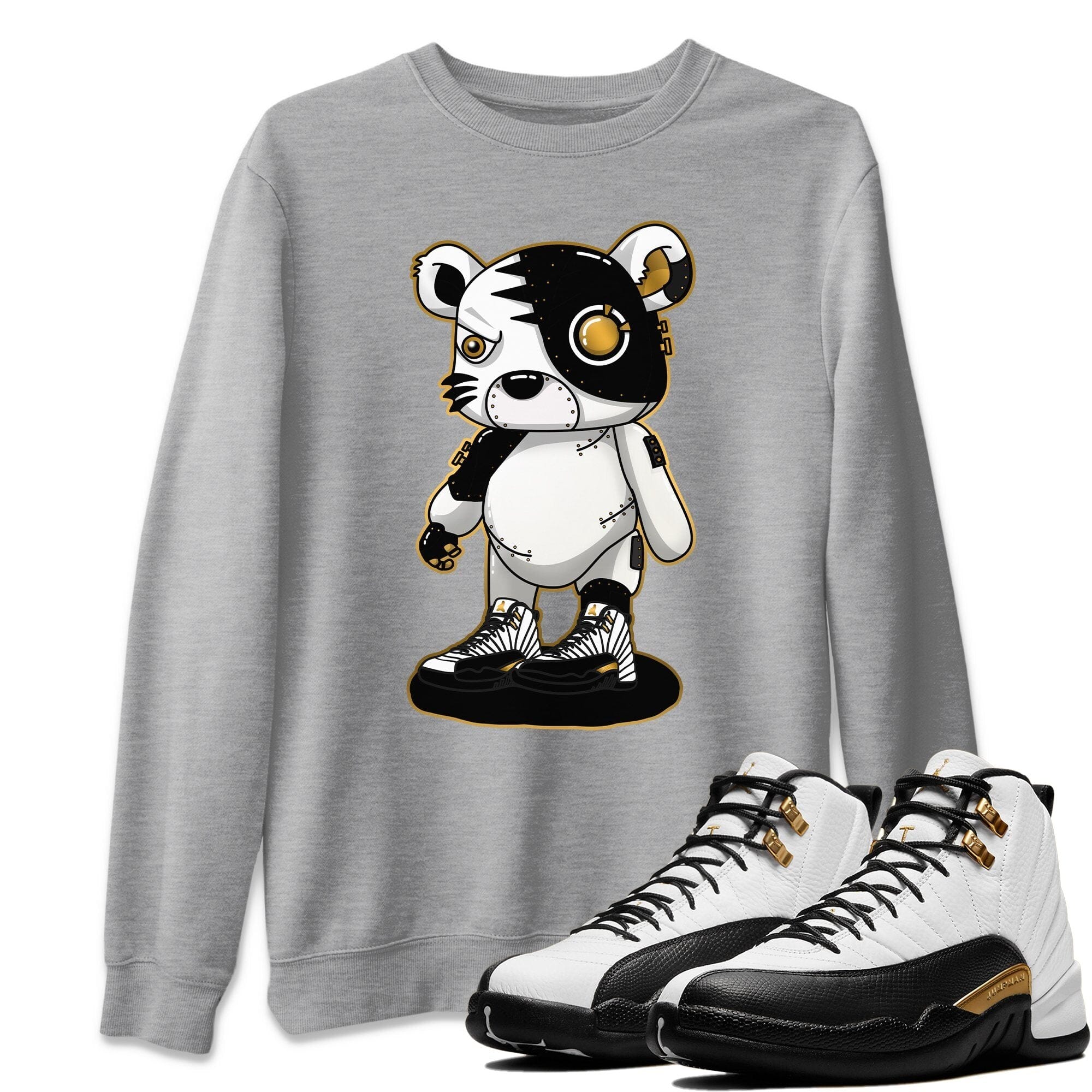 Cyborg Tiger Unisex Tops - Air Jordan 12 Royalty
