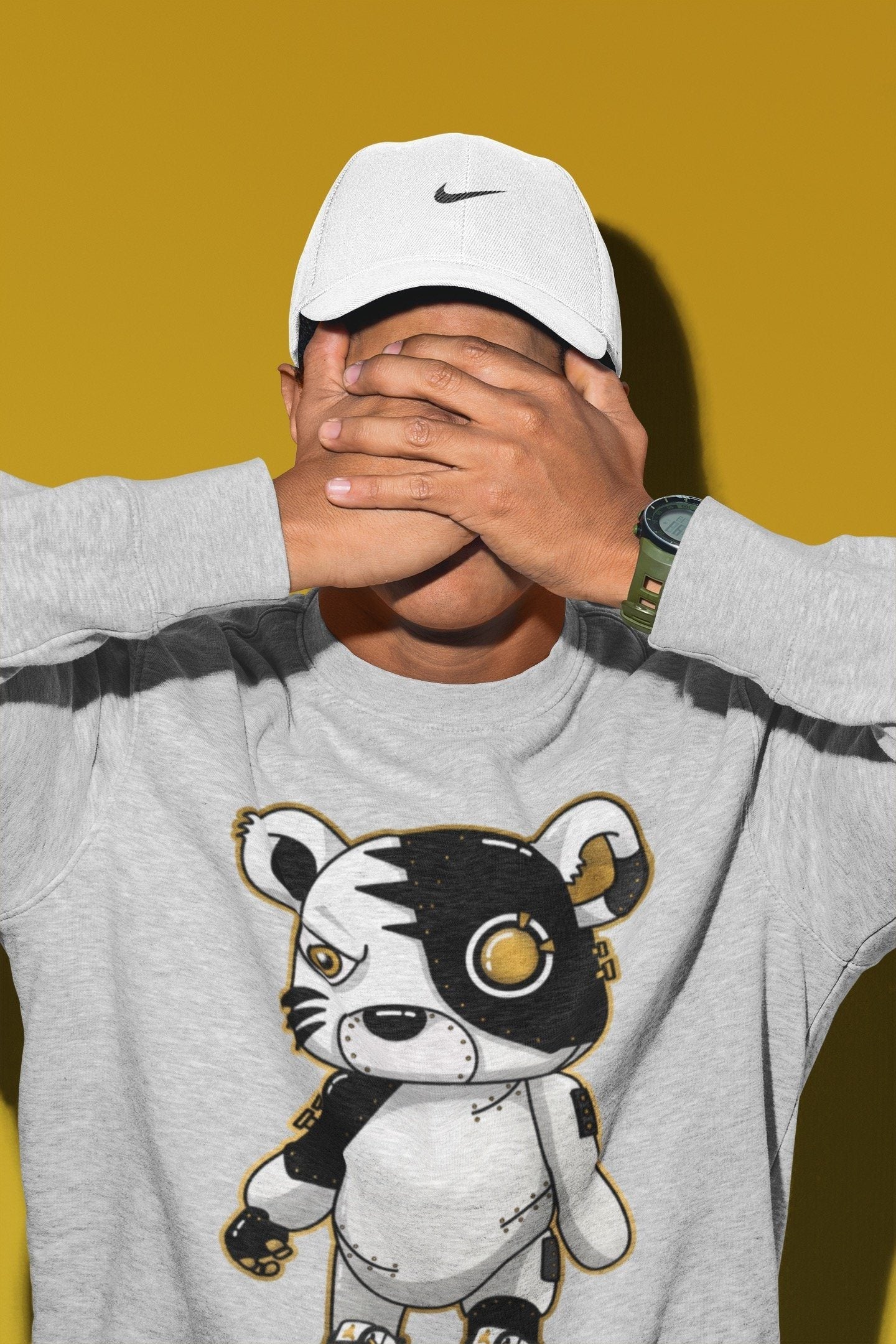 Cyborg Tiger Unisex Tops - Air Jordan 12 Royalty