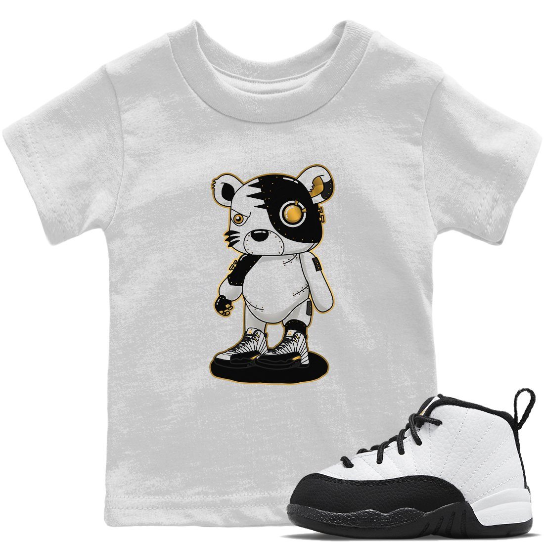 Cyborg Tiger Kids Tops - Air Jordan 12 Royalty