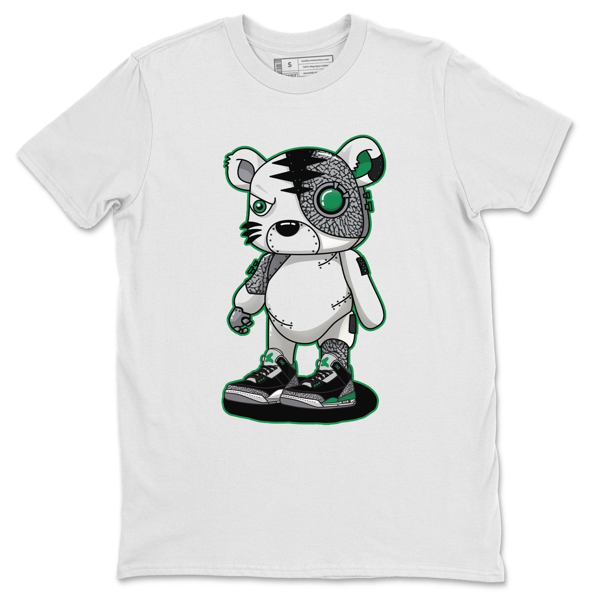 Cyborg Tiger Unisex Tops - Air Jordan 3 Pine Green