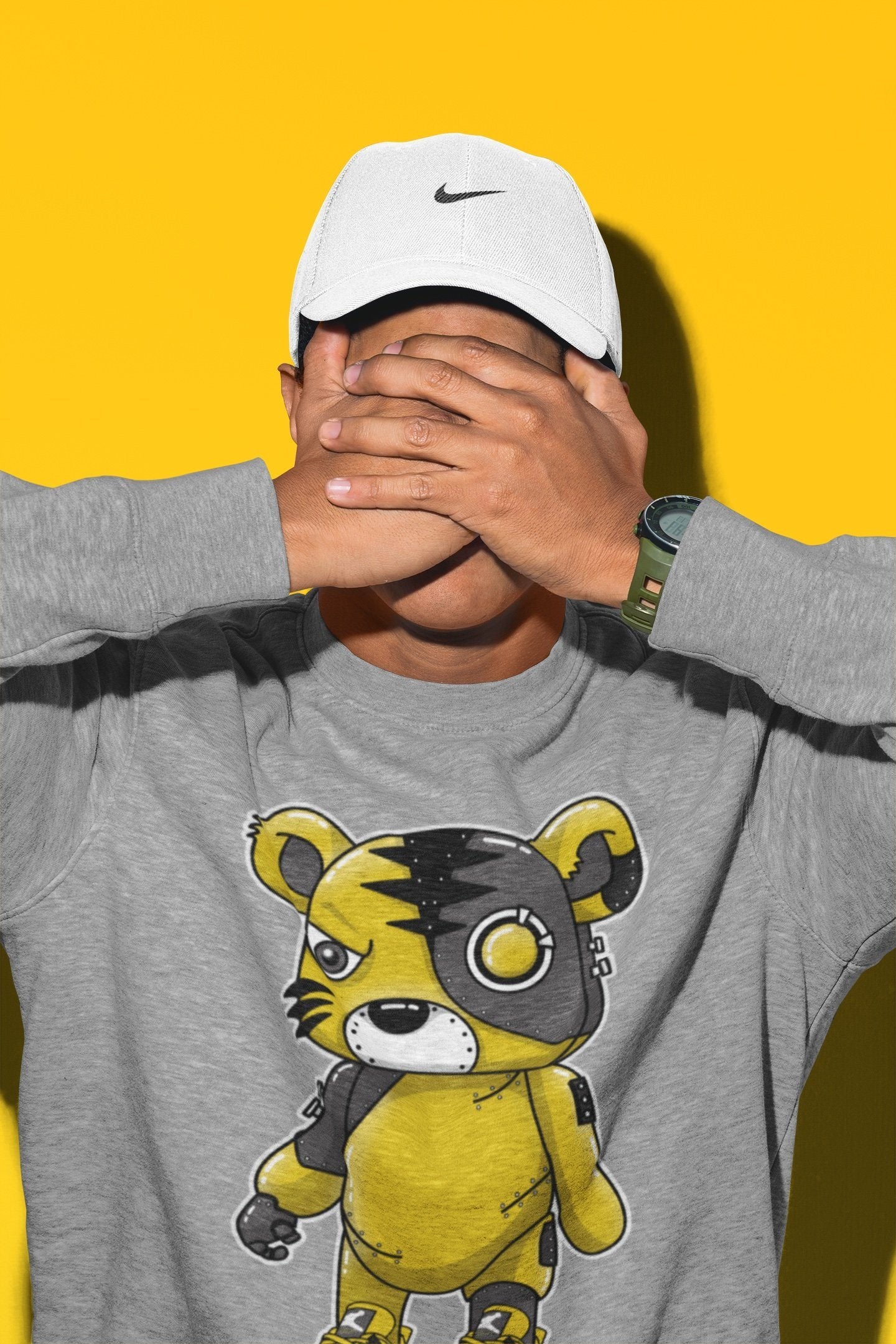 Cyborg Tiger Unisex Tops - Air Jordan 4 Lightning