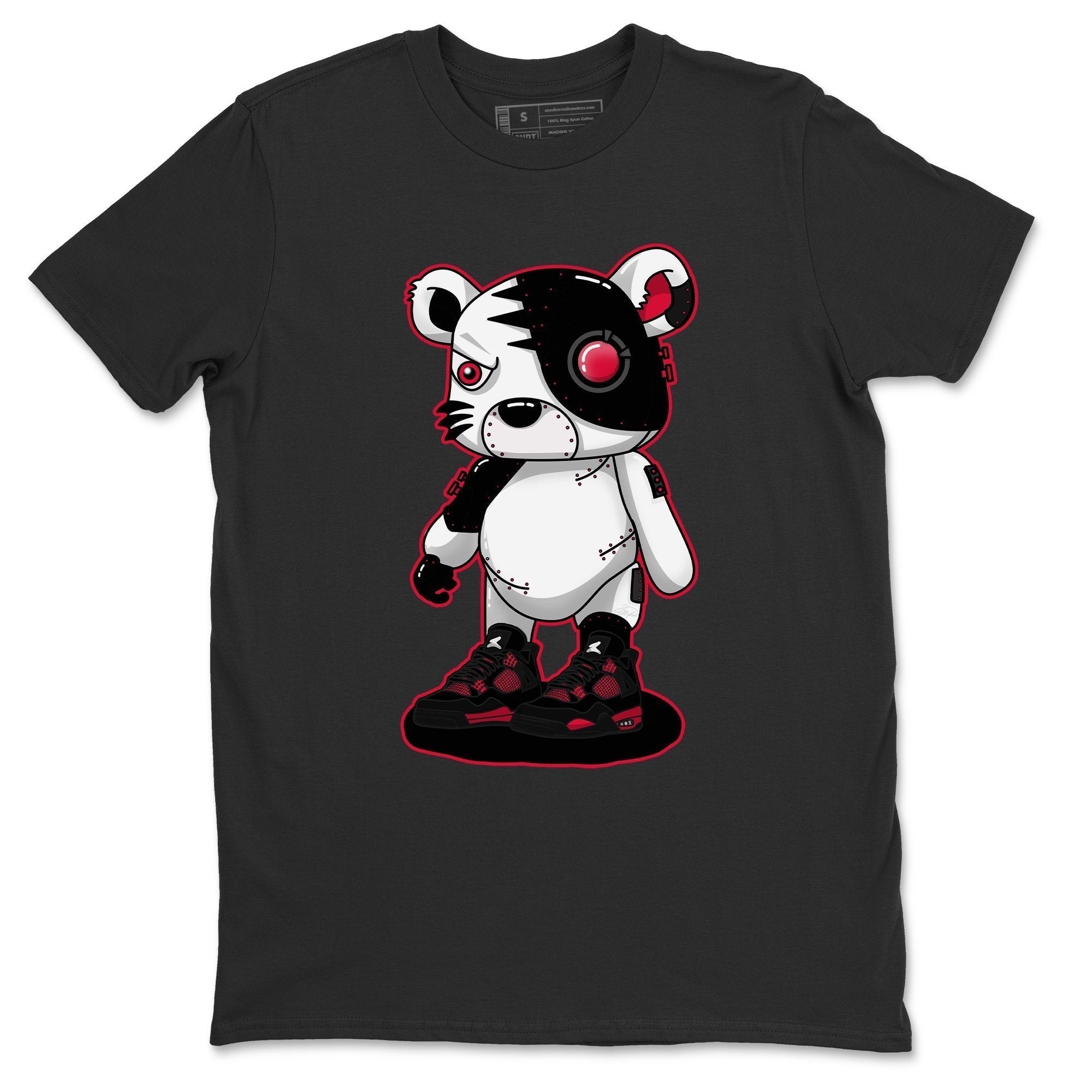 Cyborg Tiger Unisex Tops - Air Jordan 4 Red Thunder