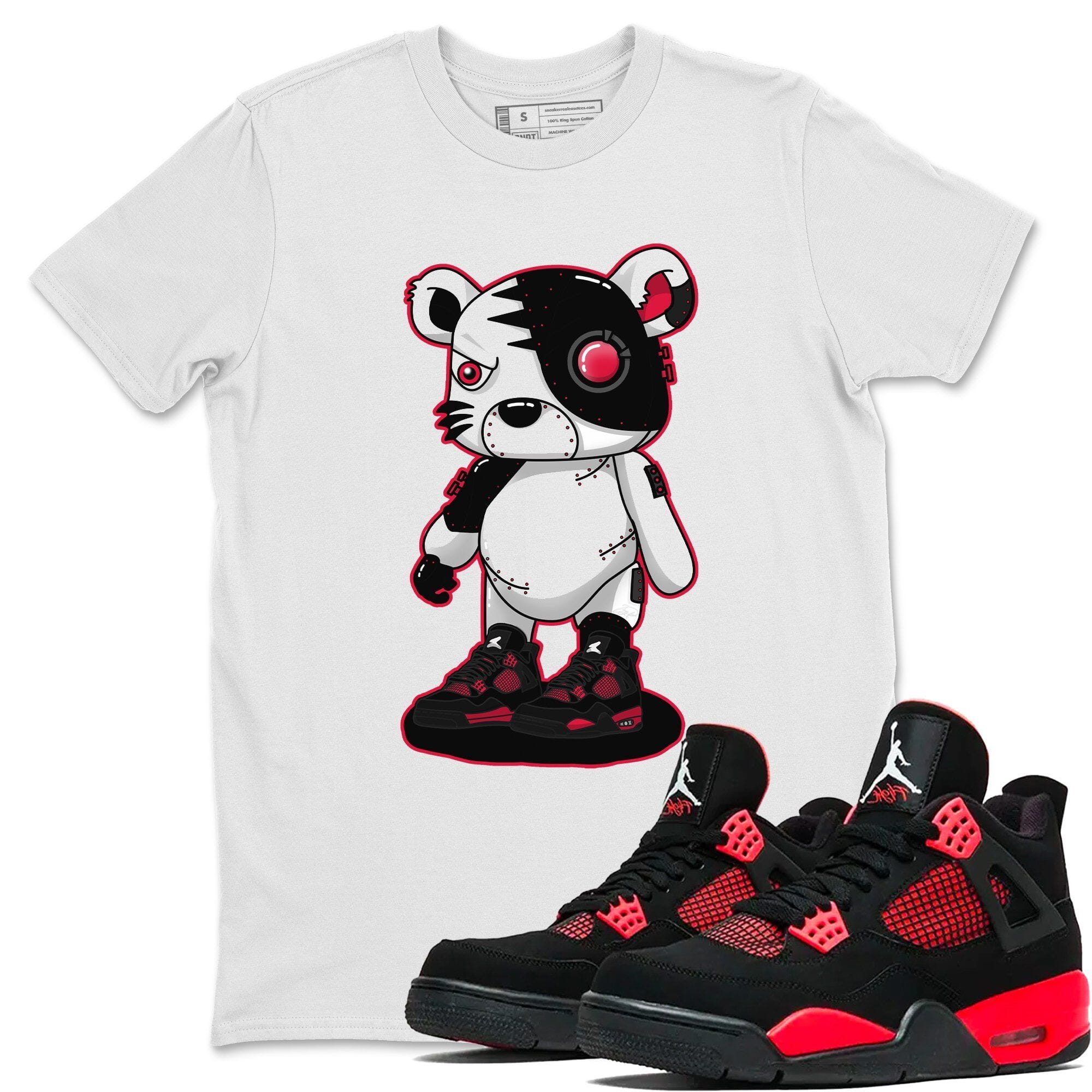 Cyborg Tiger Unisex Tops - Air Jordan 4 Red Thunder