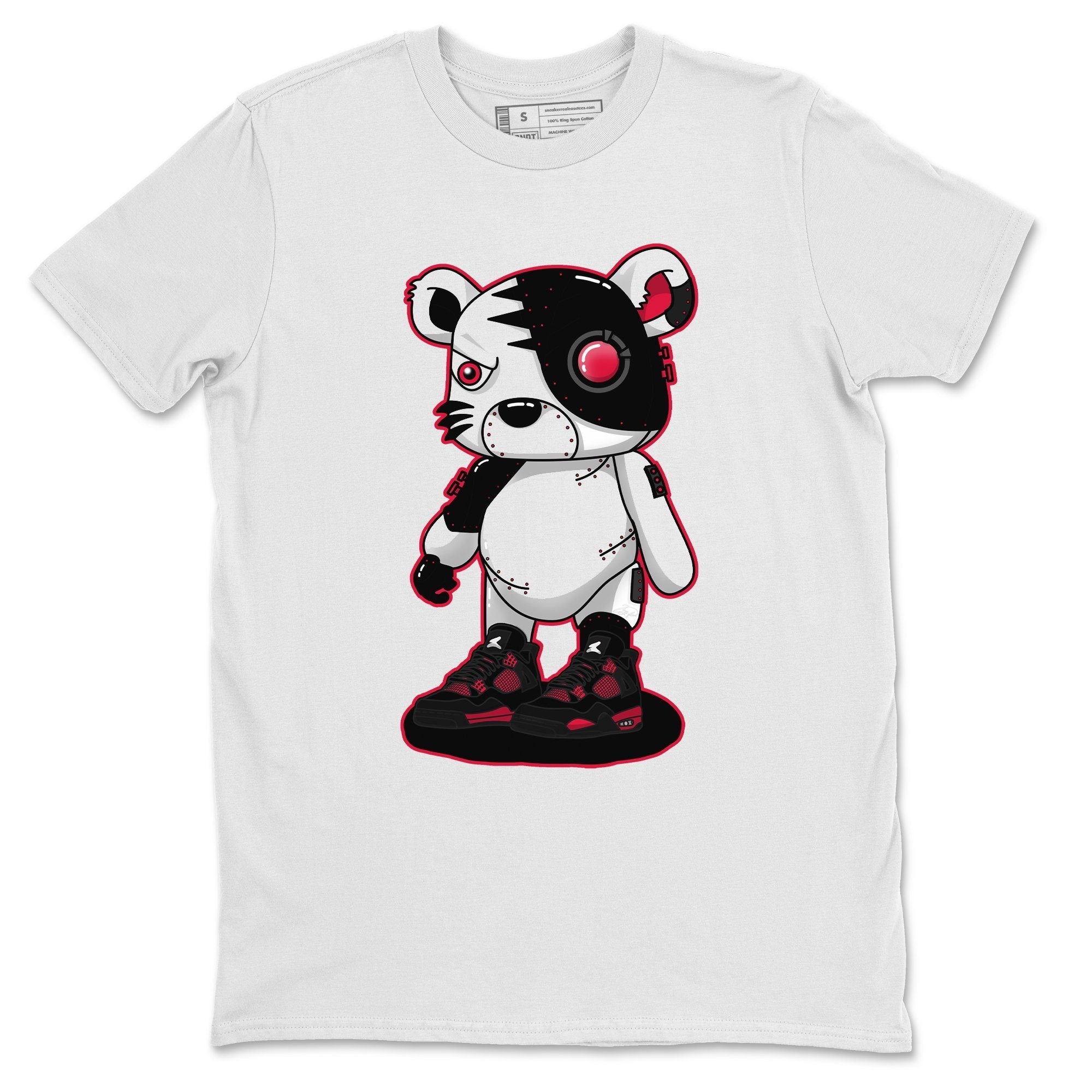 Cyborg Tiger Unisex Tops - Air Jordan 4 Red Thunder