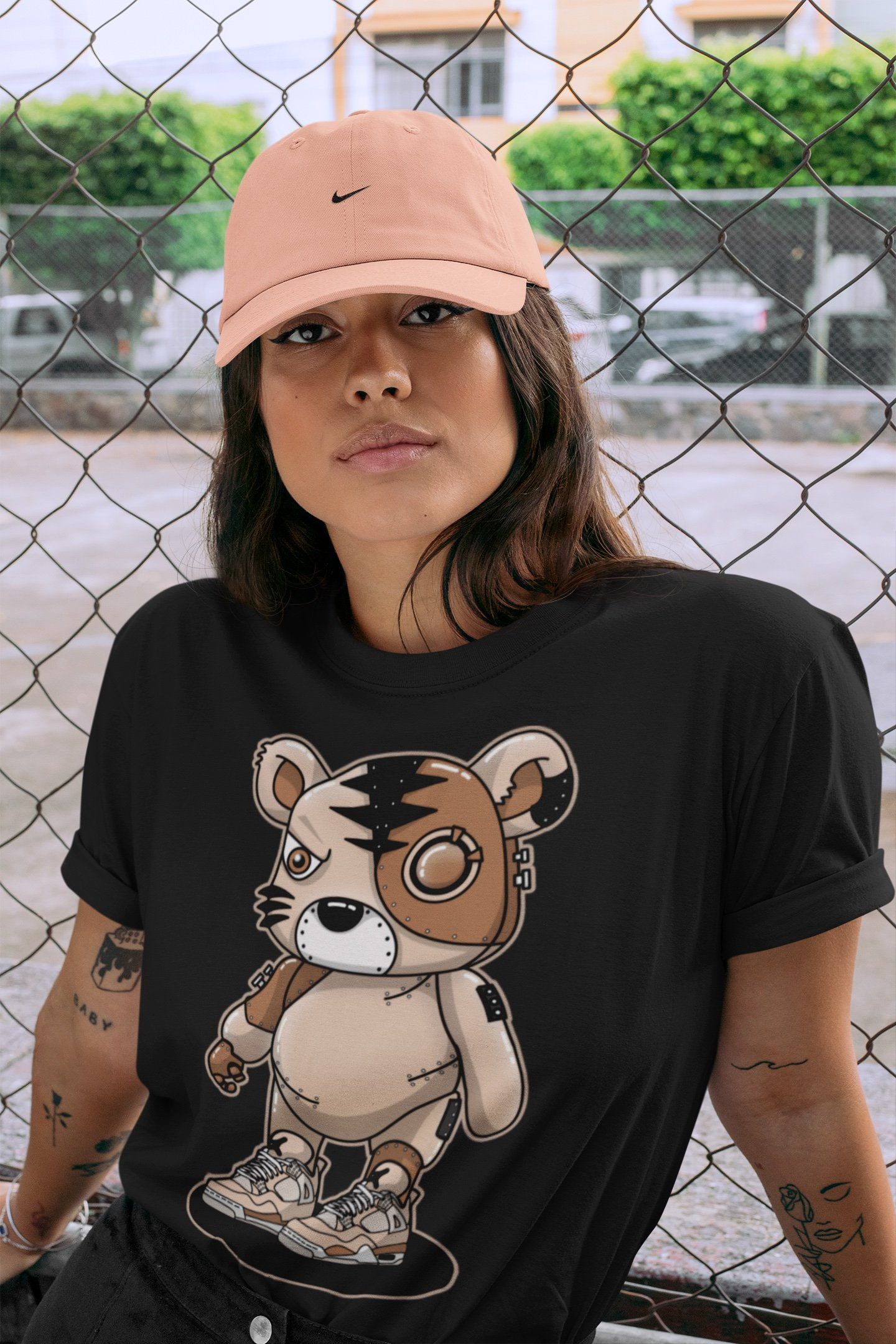 Cyborg Tiger Unisex Tops - Air Jordan 4 Shimmer