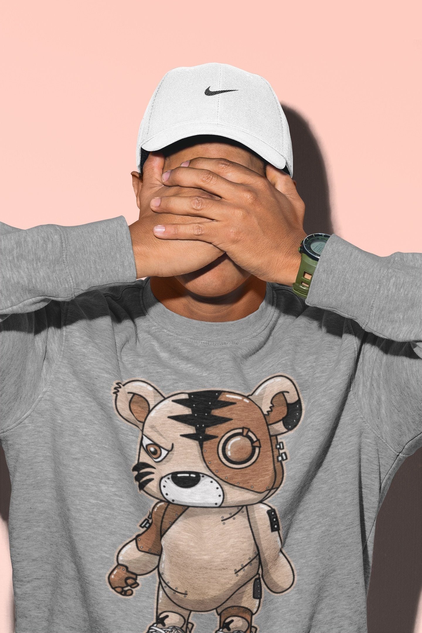 Cyborg Tiger Unisex Tops - Air Jordan 4 Shimmer