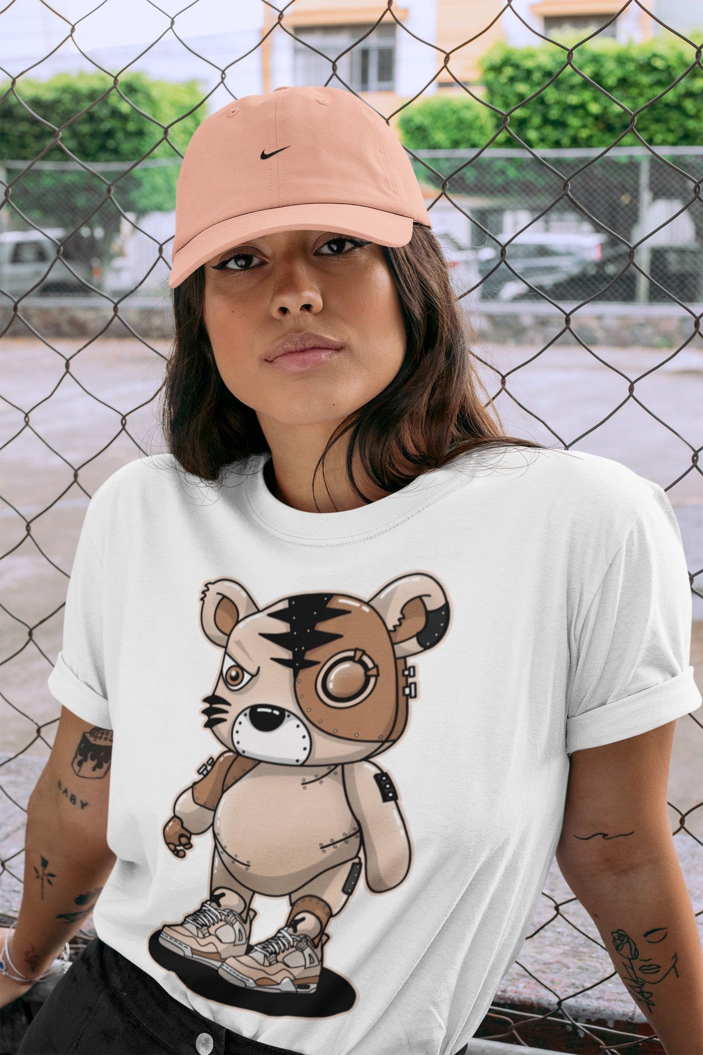 Cyborg Tiger Unisex Tops - Air Jordan 4 Shimmer