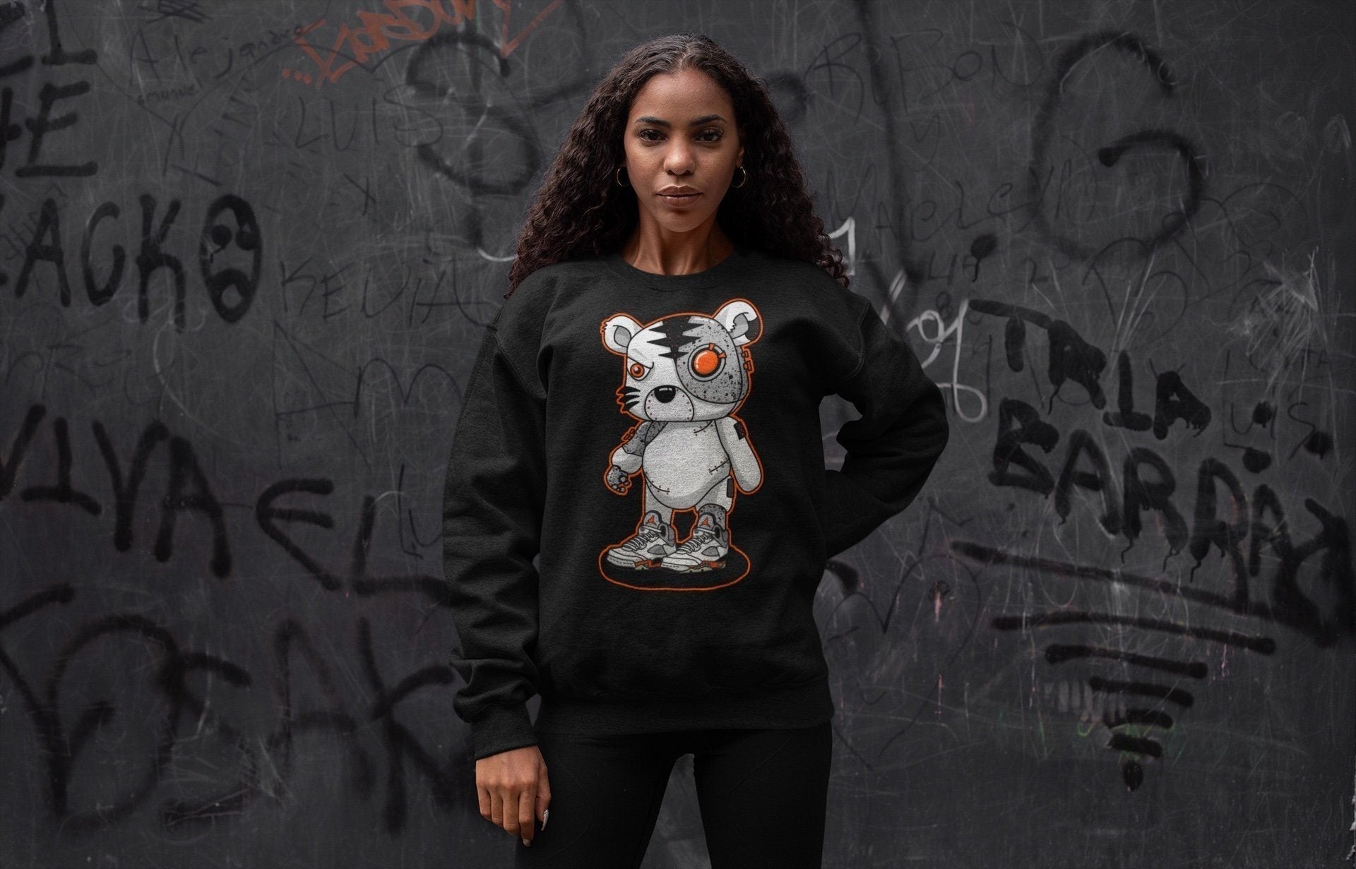 Cyborg Tiger Unisex Tops - Air Jordan 5 Shattered Backboard