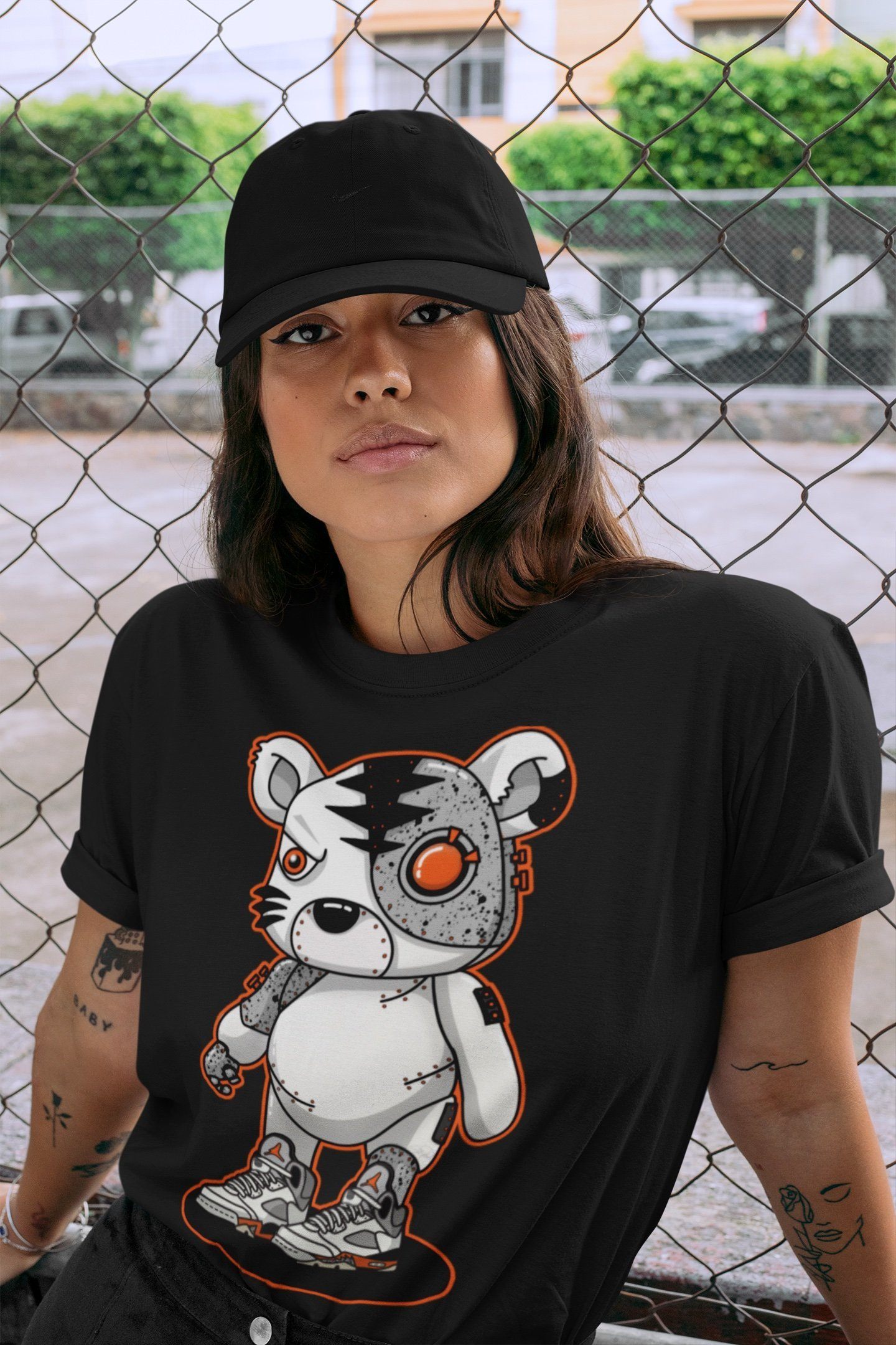 Cyborg Tiger Unisex Tops - Air Jordan 5 Shattered Backboard