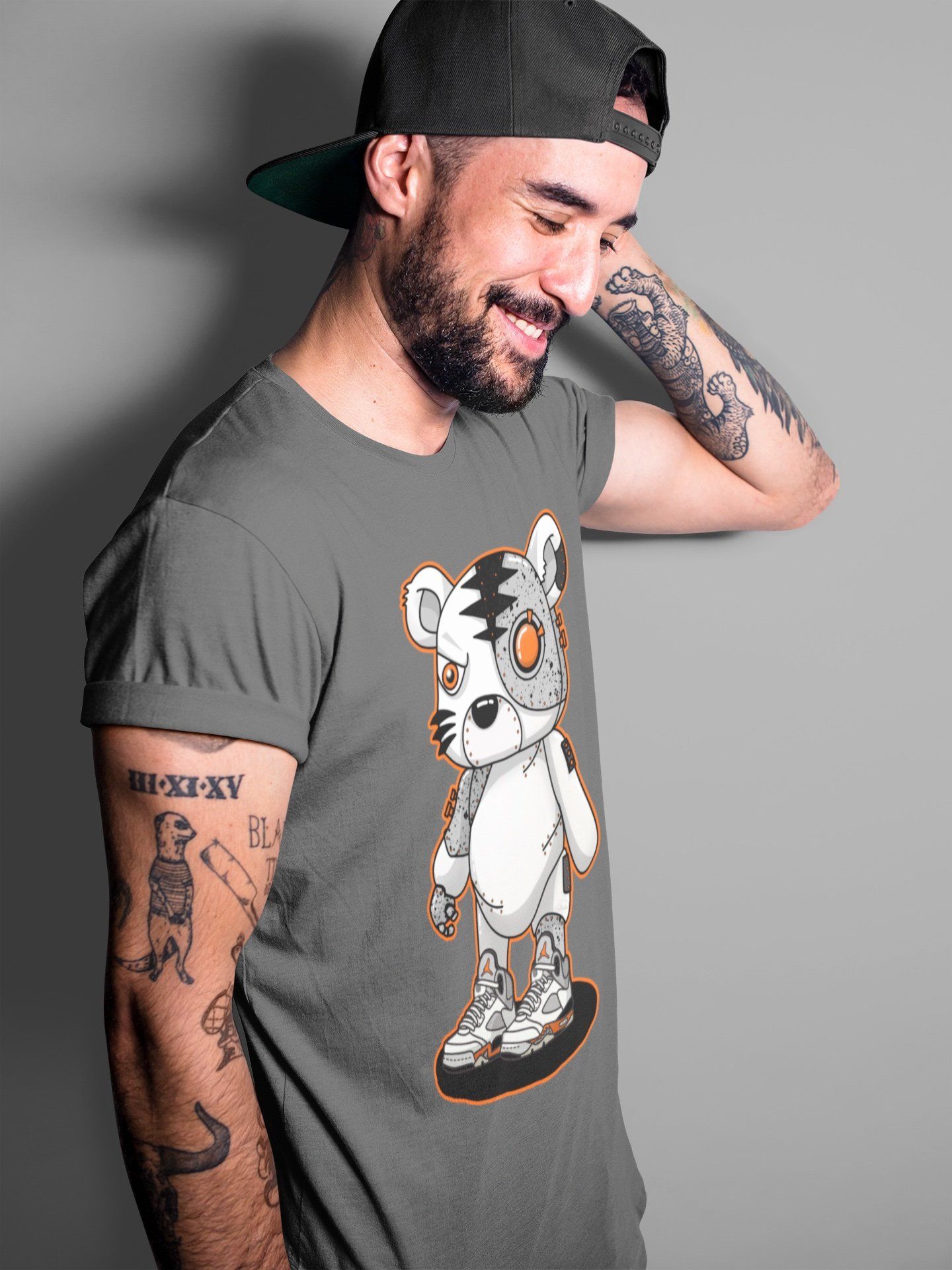 Cyborg Tiger Unisex Tops - Air Jordan 5 Shattered Backboard