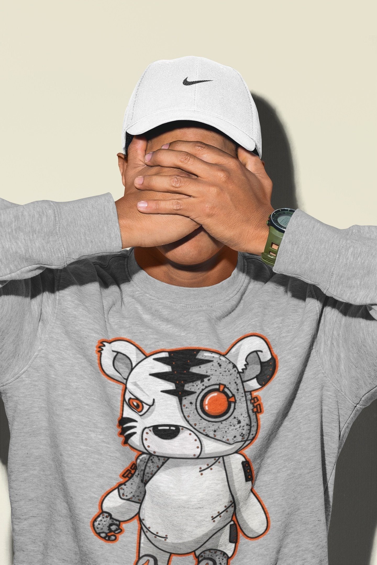 Cyborg Tiger Unisex Tops - Air Jordan 5 Shattered Backboard