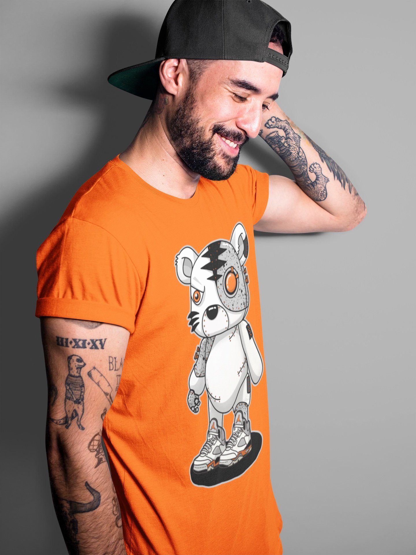 Cyborg Tiger Unisex Tops - Air Jordan 5 Shattered Backboard