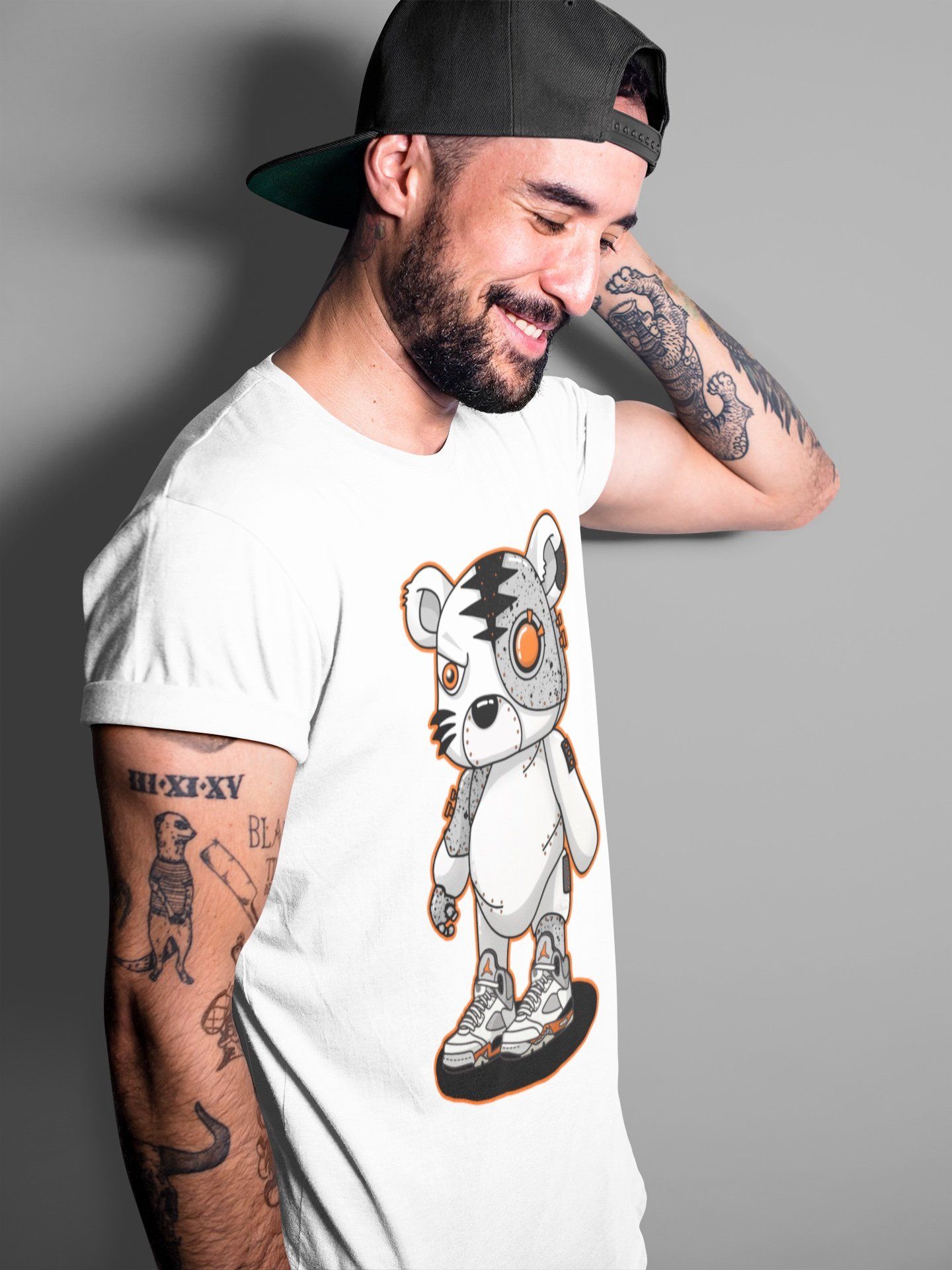 Cyborg Tiger Unisex Tops - Air Jordan 5 Shattered Backboard