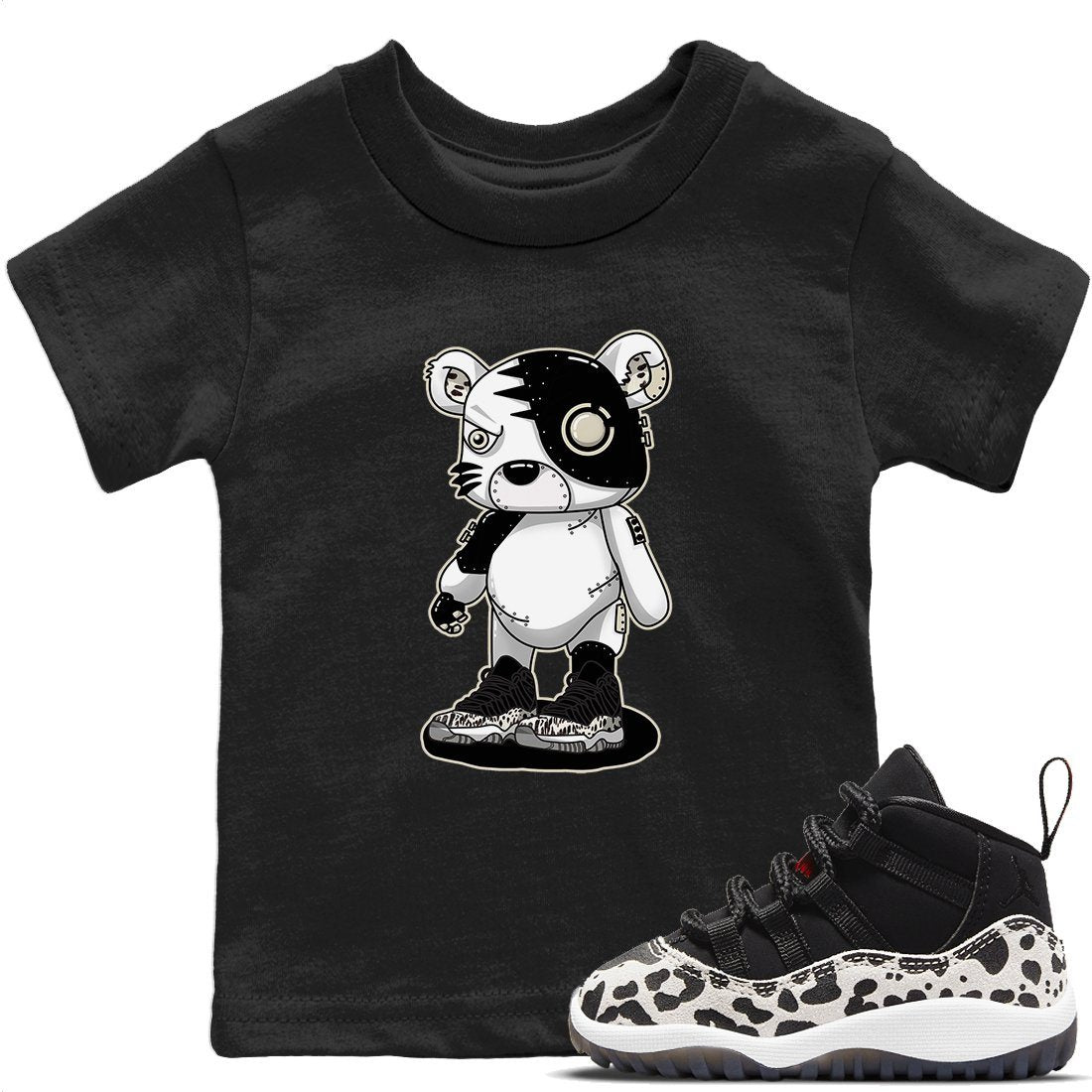 Cyborg Tiger Kids Tops - Air Jordan 11 Animal Instinct