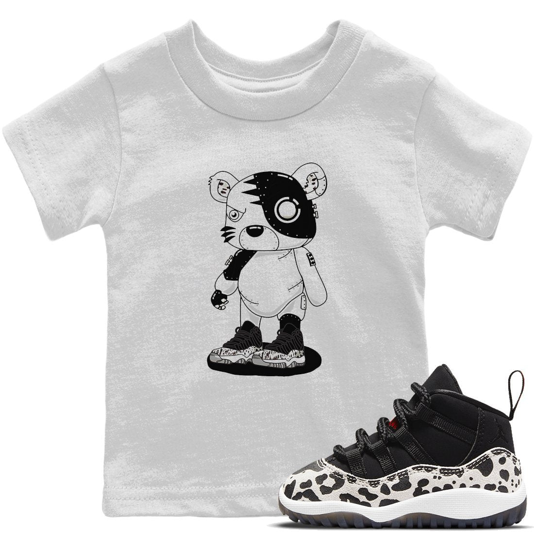 Cyborg Tiger Kids Tops - Air Jordan 11 Animal Instinct