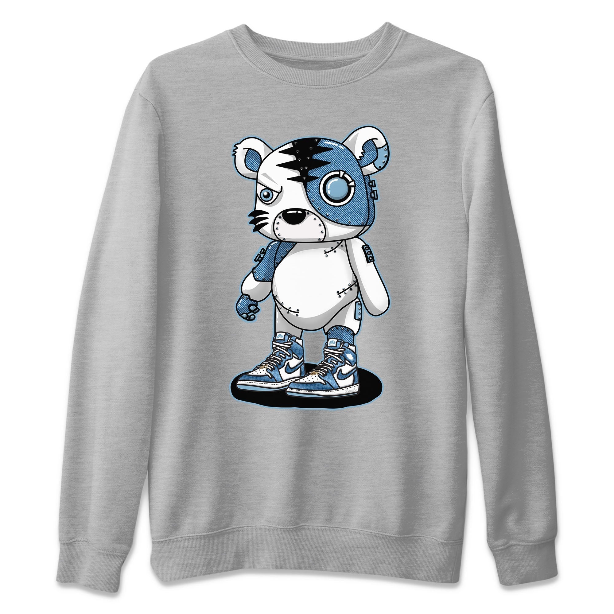Cyborg Tiger Unisex Tops - Air Jordan 1 Denim
