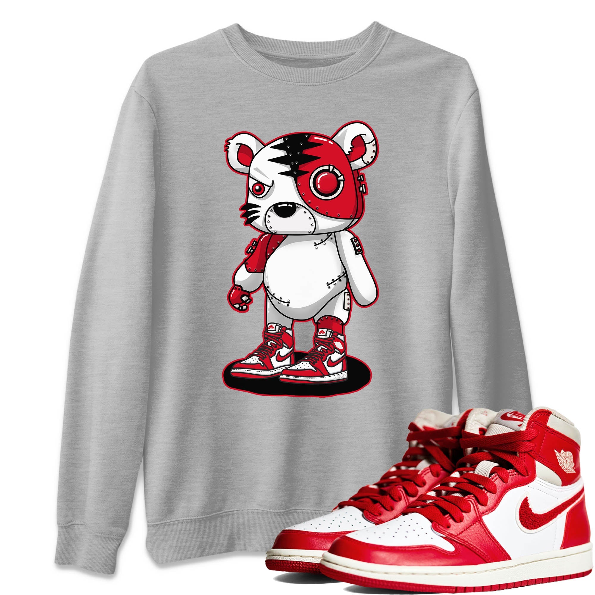 Cyborg Tiger Unisex Tops - Air Jordan 1 Newstalgia