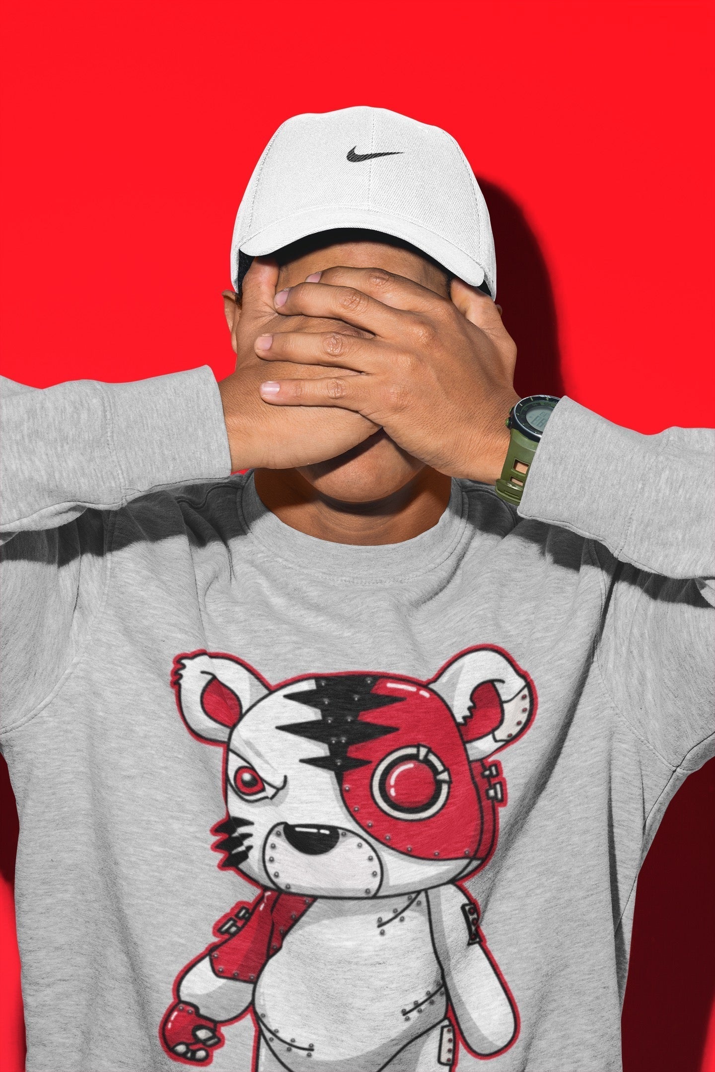Cyborg Tiger Unisex Tops - Air Jordan 1 Newstalgia