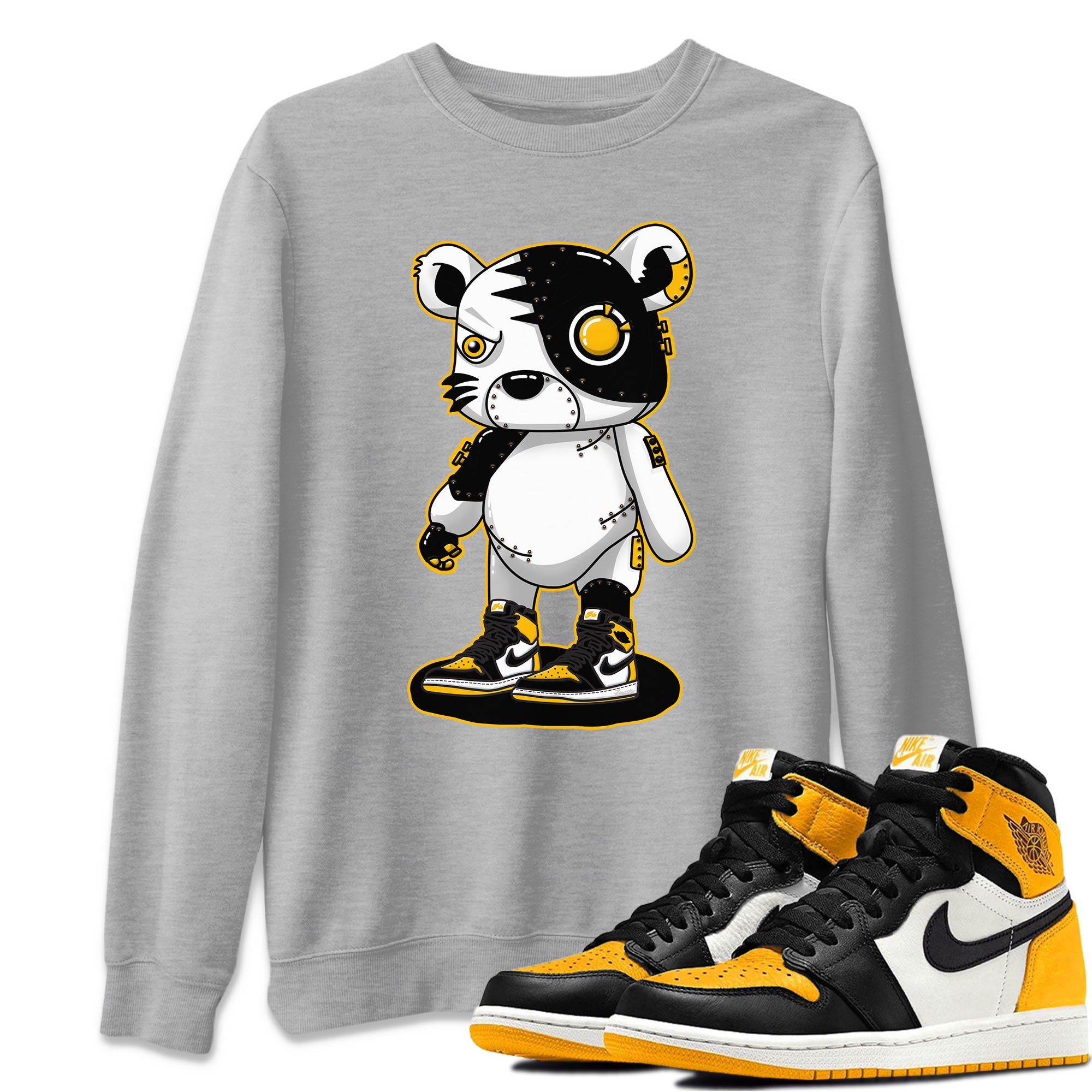 Cyborg Tiger Unisex Tops - Air Jordan 1 Taxi