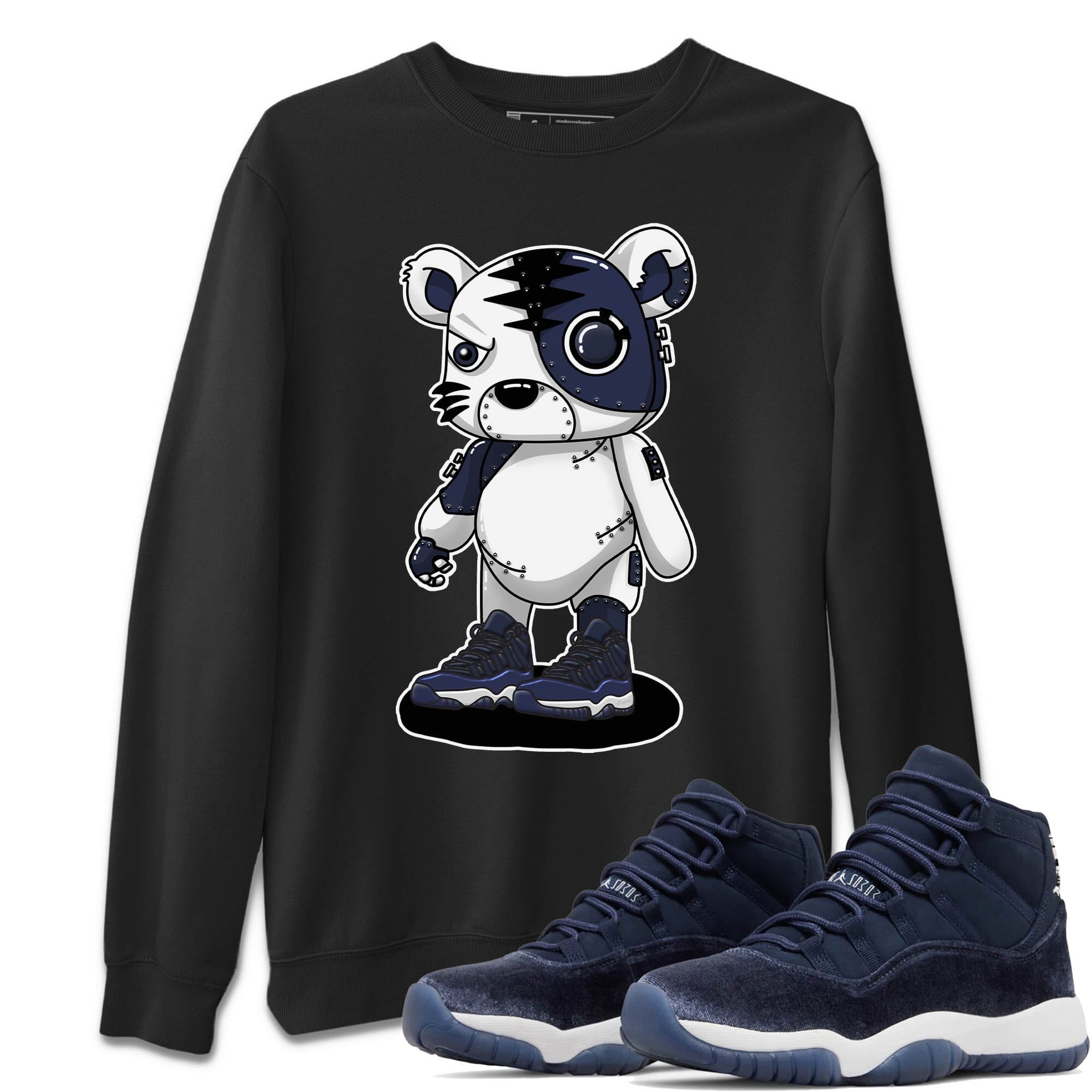 Cyborg Tiger Unisex Tops - Air Jordan 11 Midnight Navy