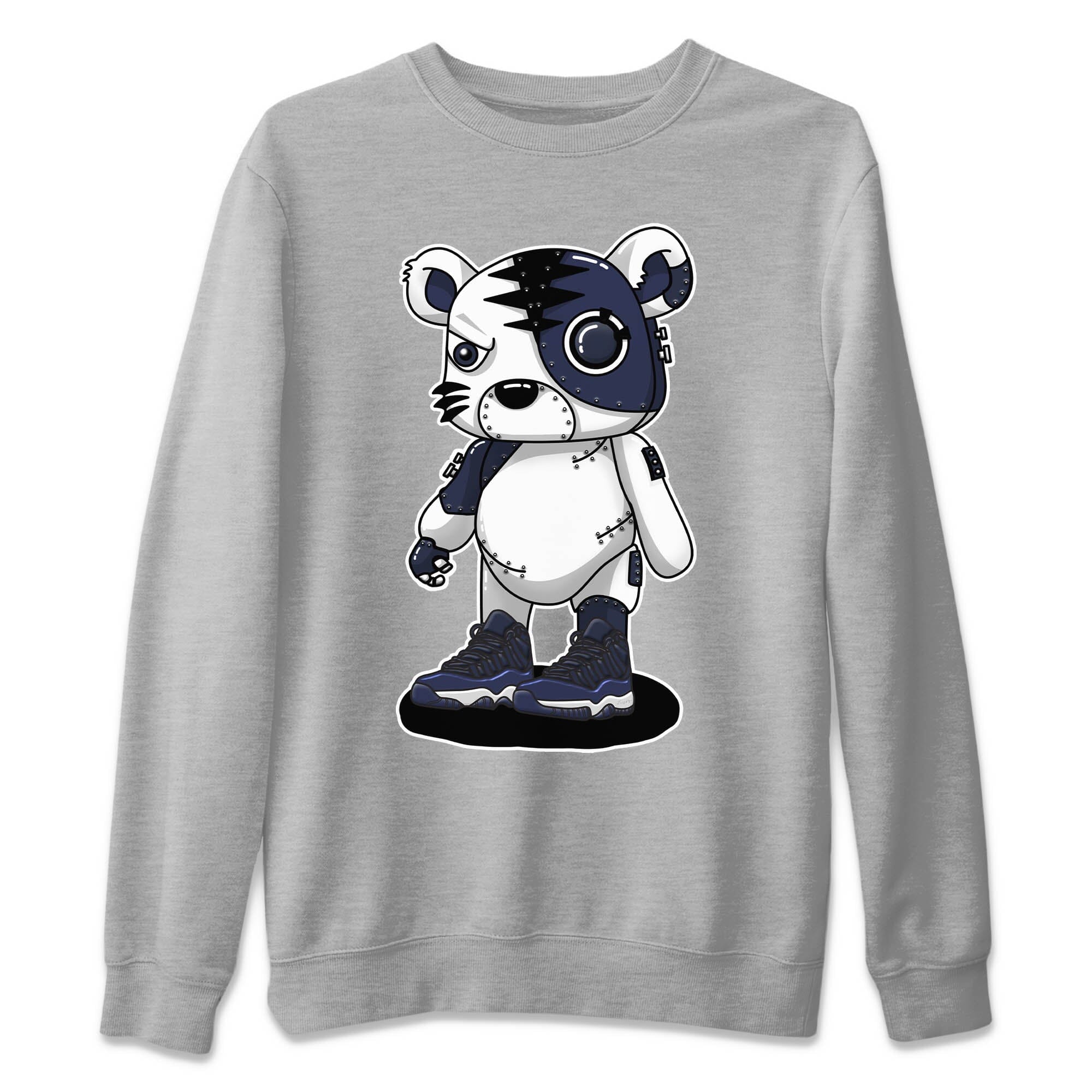 Cyborg Tiger Unisex Tops - Air Jordan 11 Midnight Navy