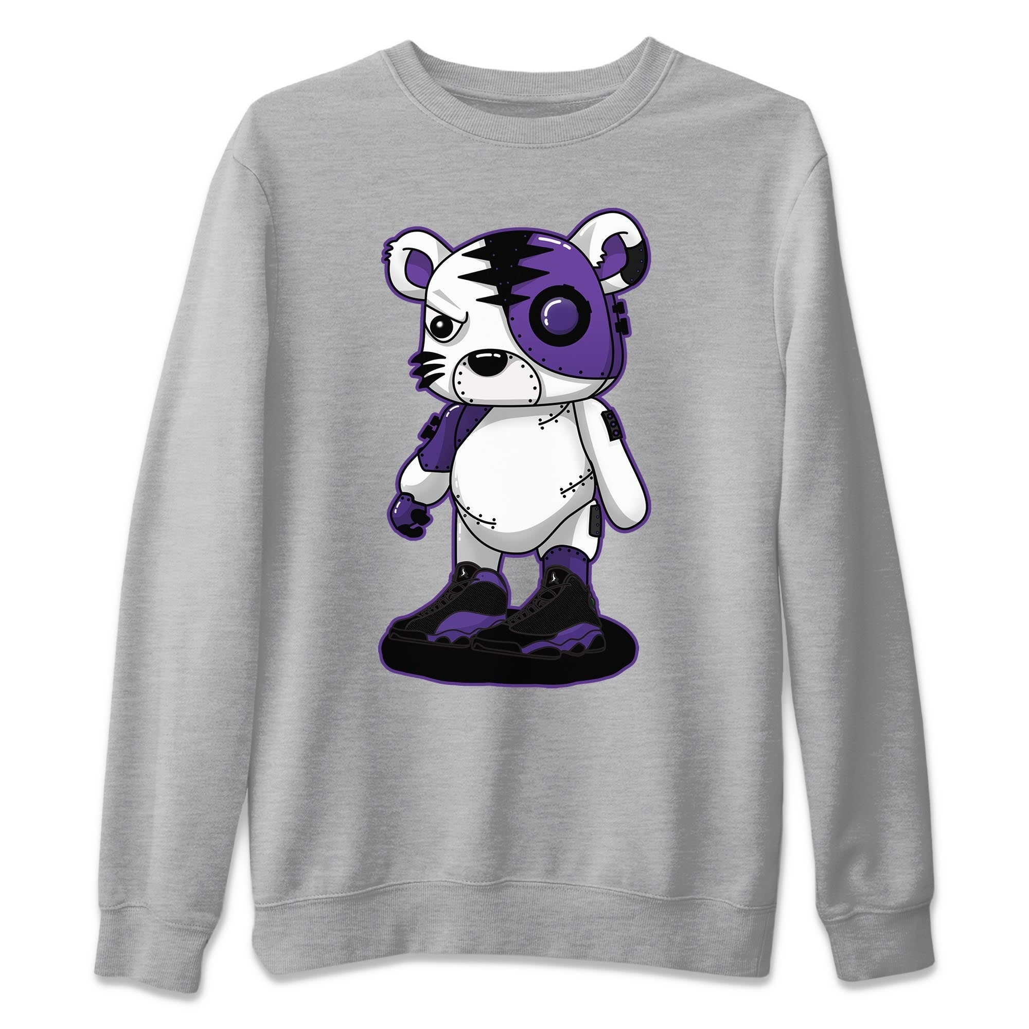 Cyborg Tiger Unisex Tops - Air Jordan 13 Court Purple