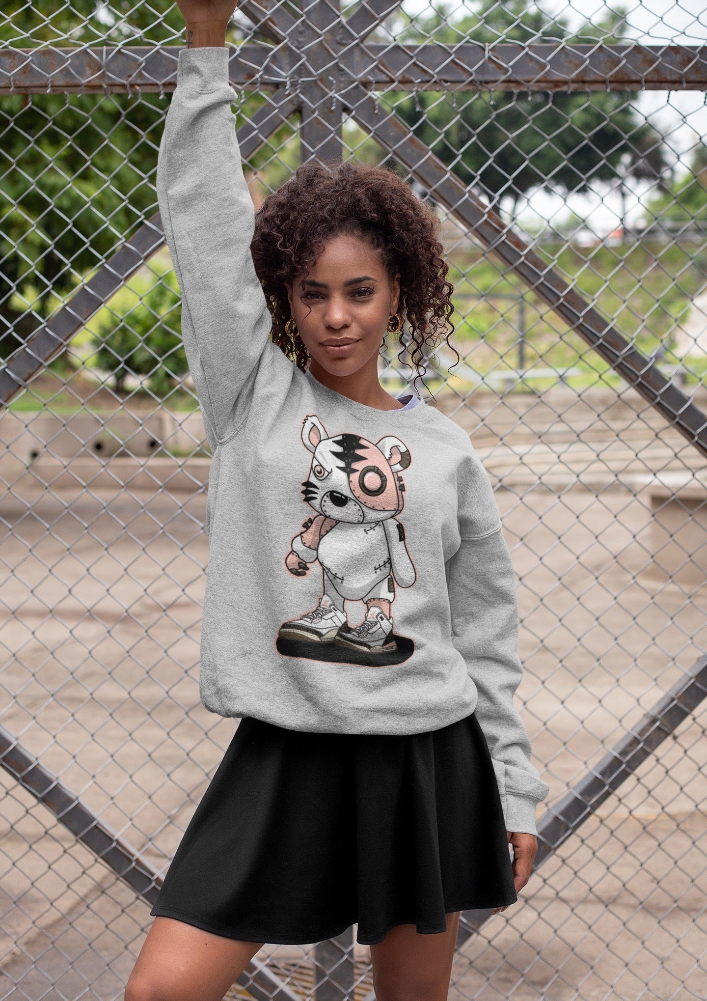 Cyborg Tiger Unisex Tops - Air Jordan 3 Atmosphere