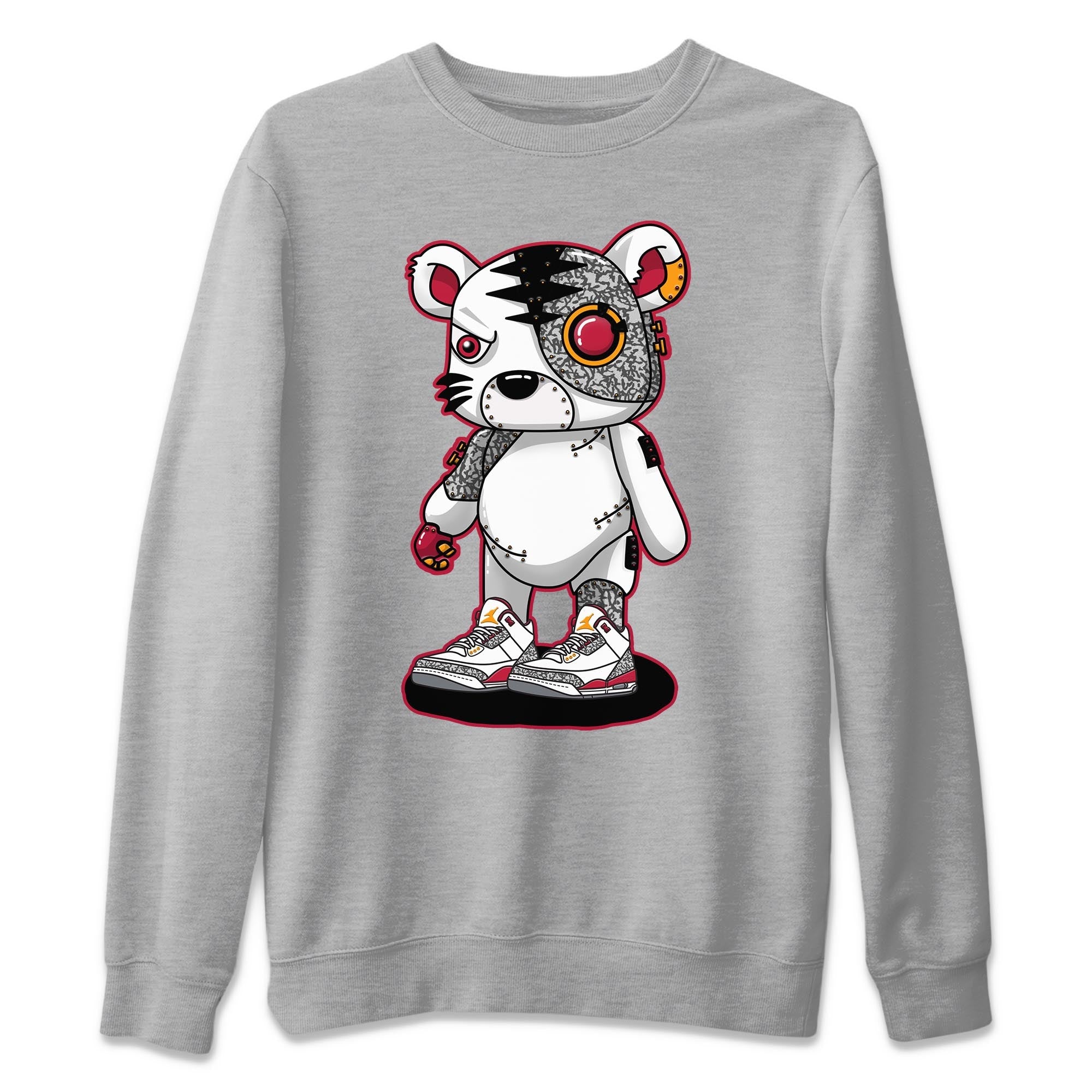 Cyborg Tiger Unisex Tops - Air Jordan 3 Cardinal