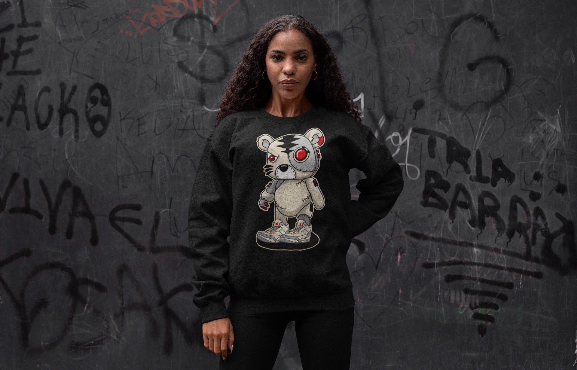 Cyborg Tiger Unisex Tops - Air Jordan 3 Muslin