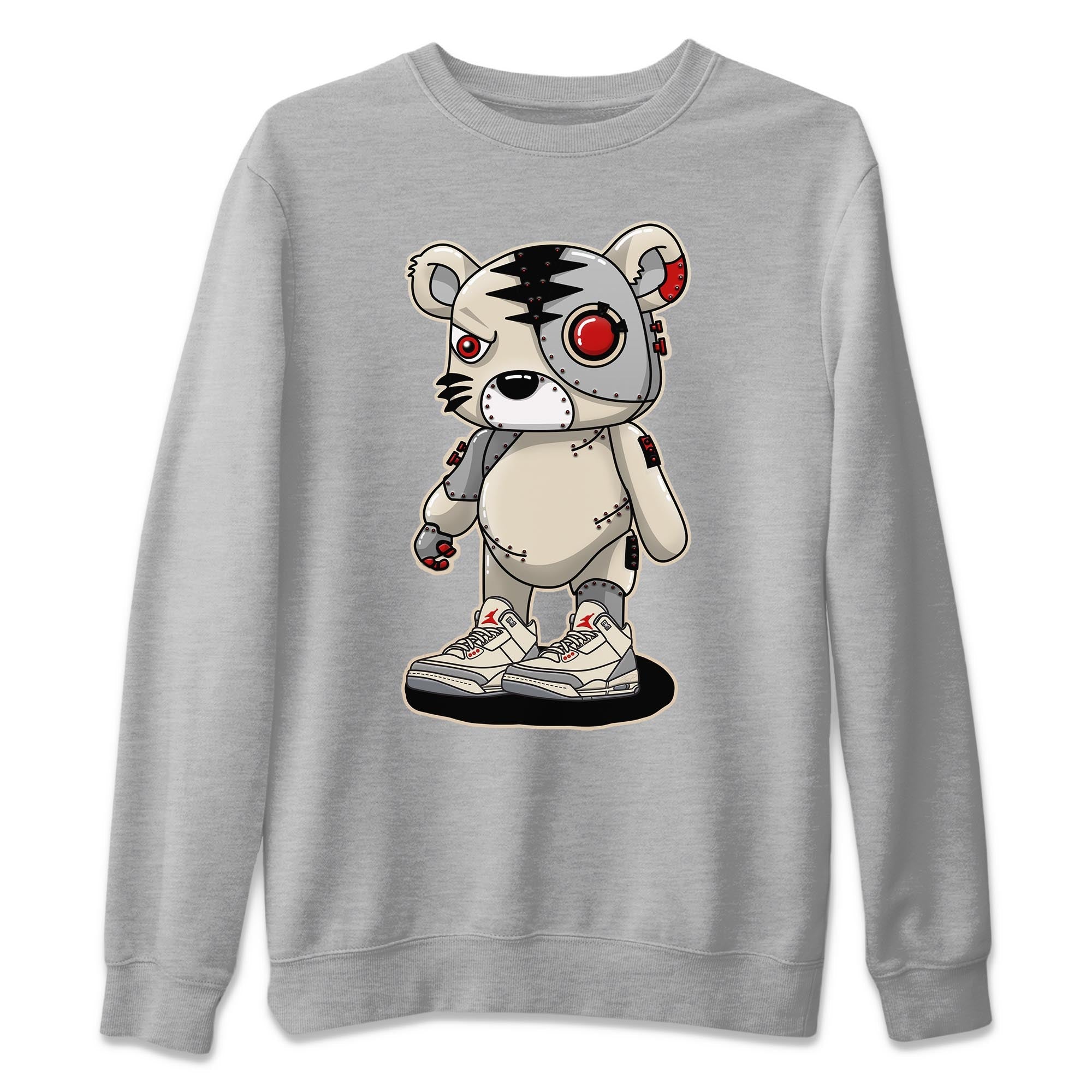Cyborg Tiger Unisex Tops - Air Jordan 3 Muslin