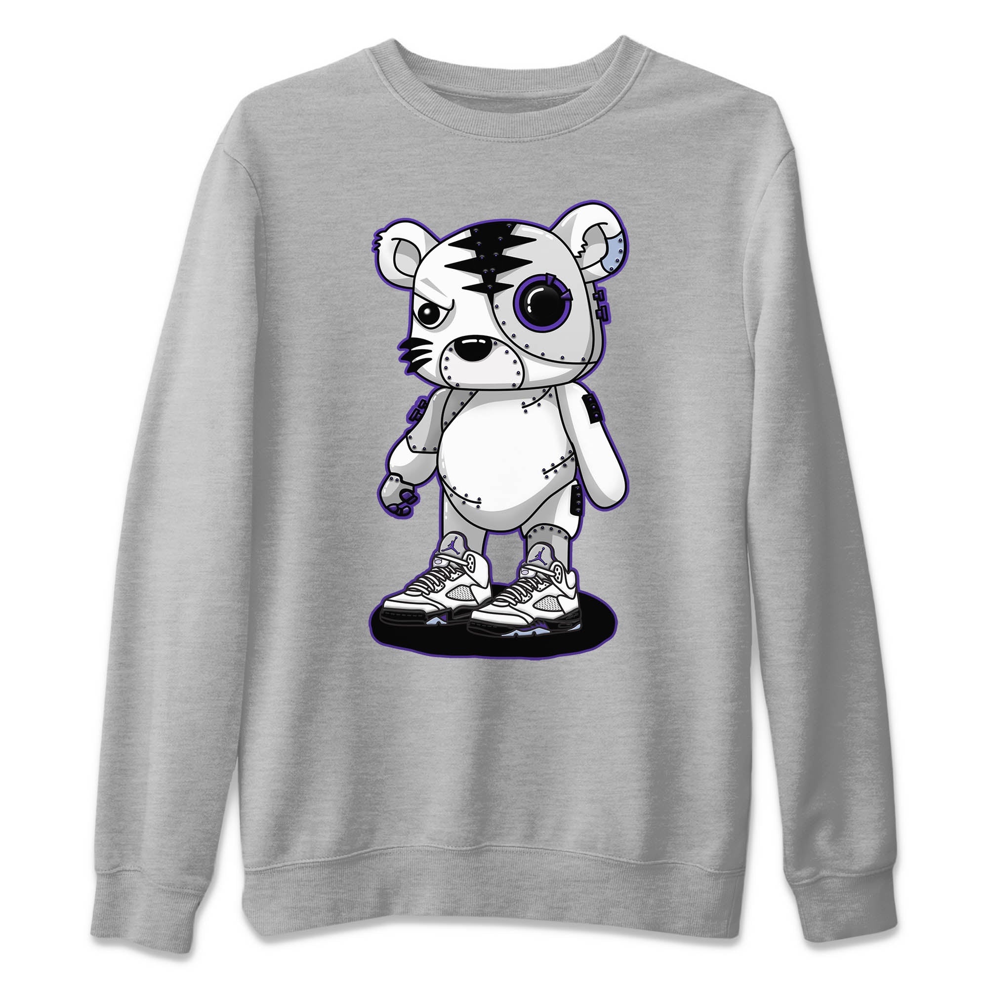 Cyborg Tiger Unisex Tops - Air Jordan 5 Concord