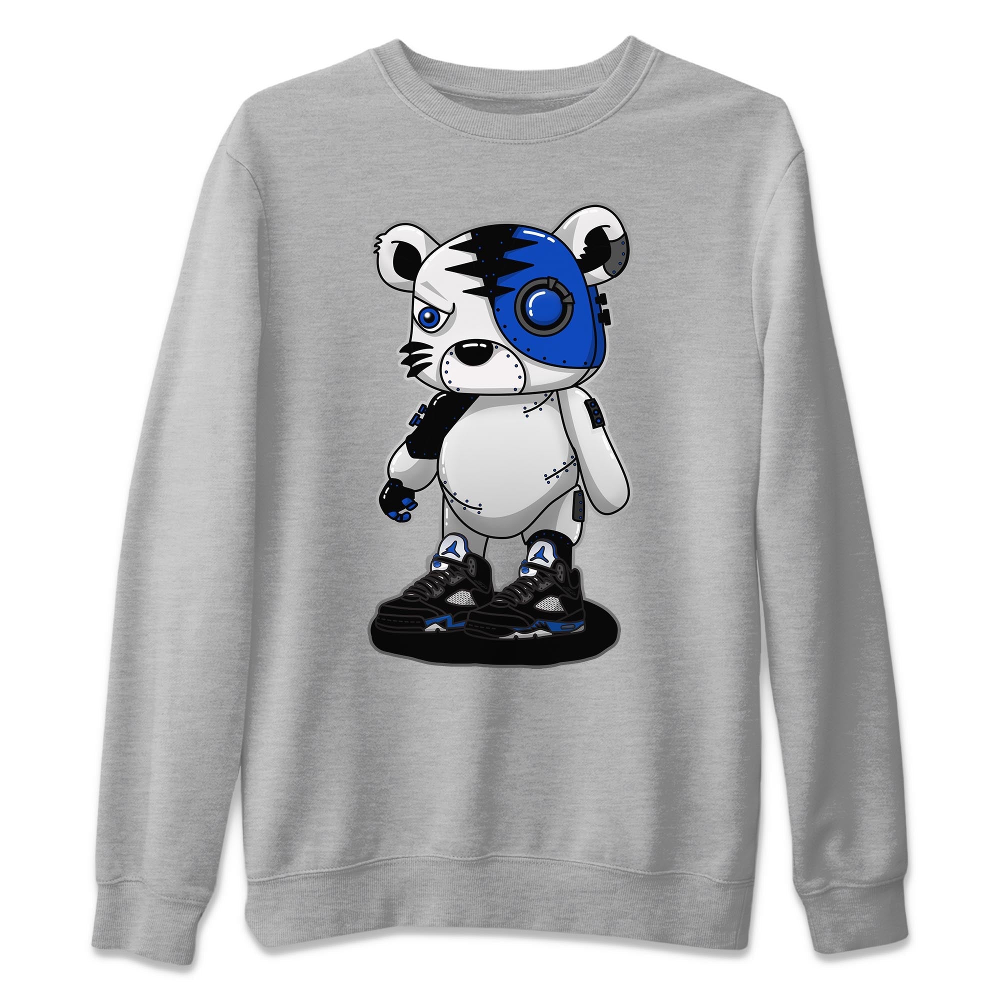 Cyborg Tiger Unisex Tops - Air Jordan 5 Racer Blue