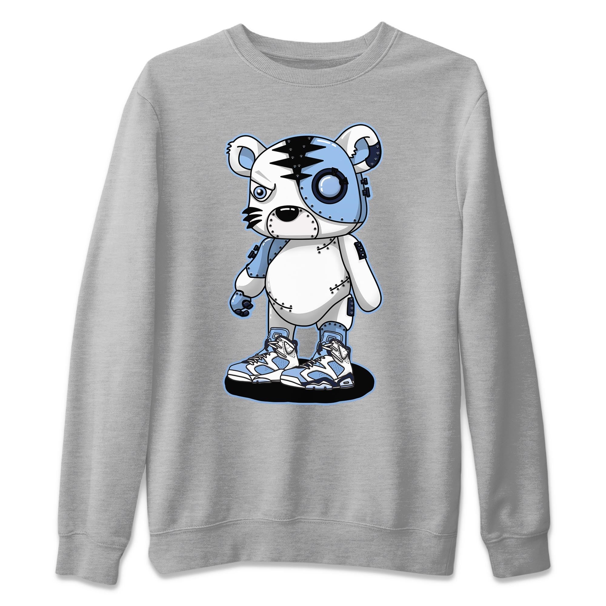 Cyborg Tiger Unisex Tops - Air Jordan 6 UNC