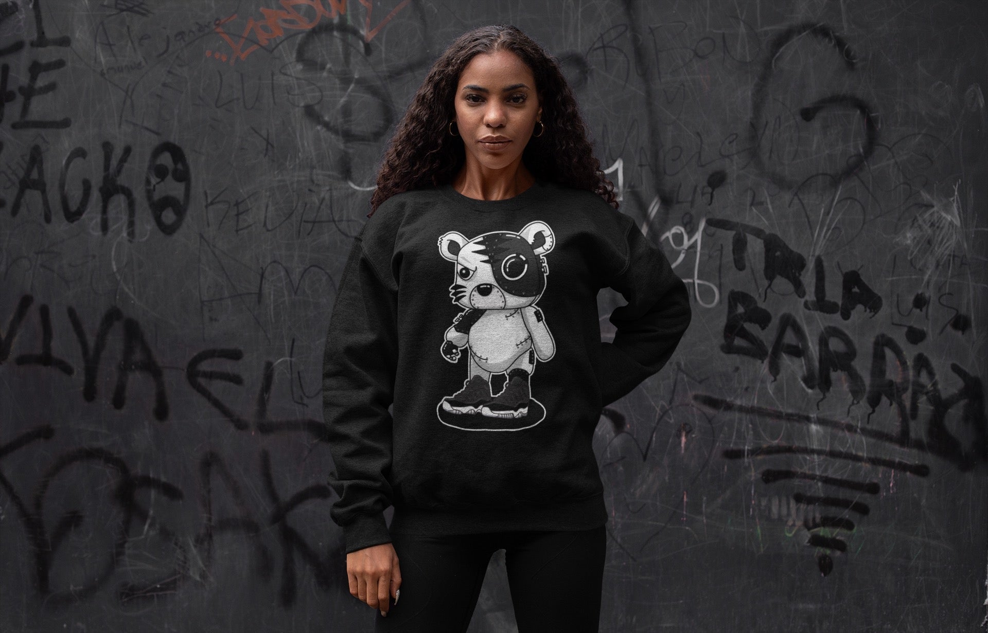 Cyborg Tiger Unisex Tops - Air Jordan 11 72-10