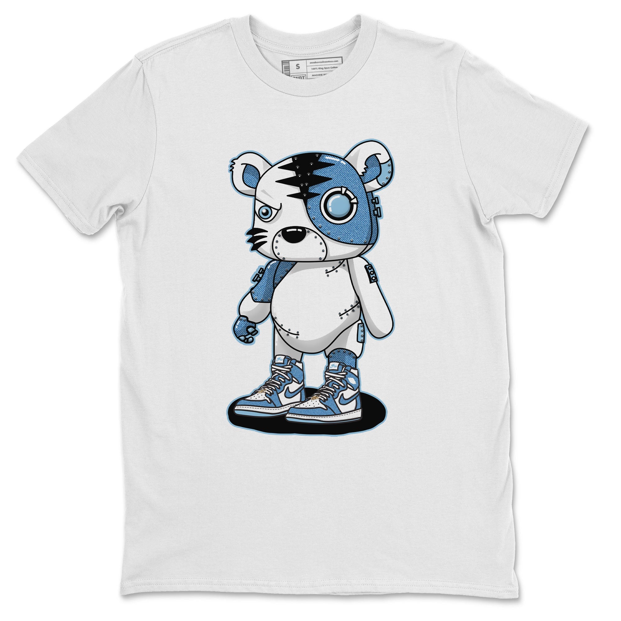 Cyborg Tiger Unisex Tops - Air Jordan 1 Denim