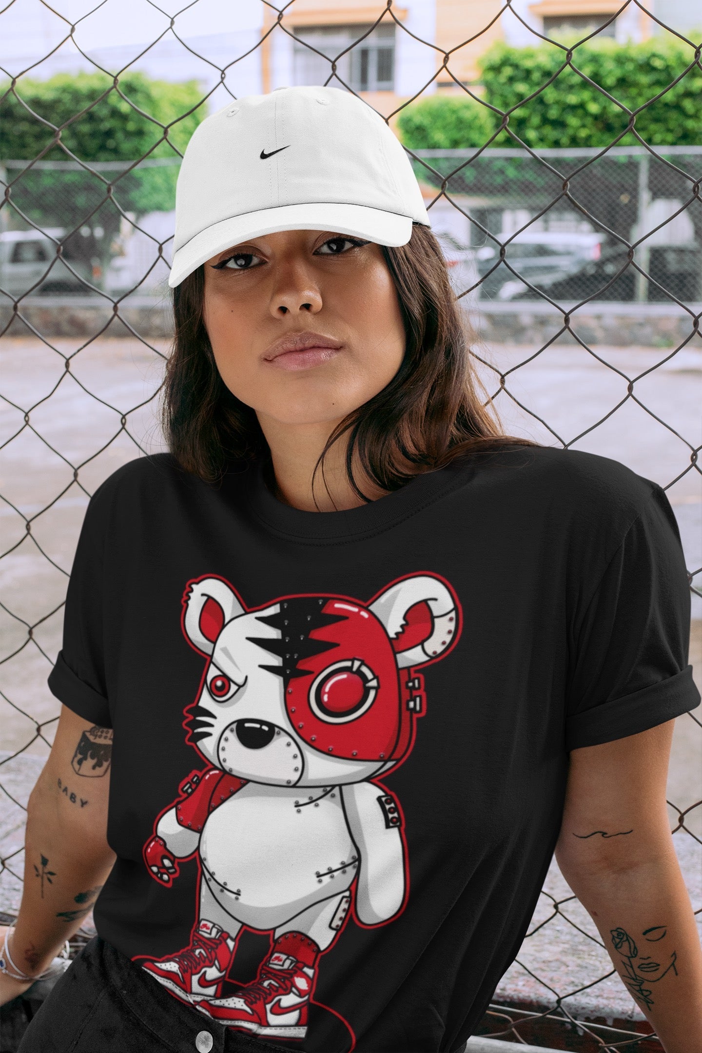 Cyborg Tiger Unisex Tops - Air Jordan 1 Newstalgia