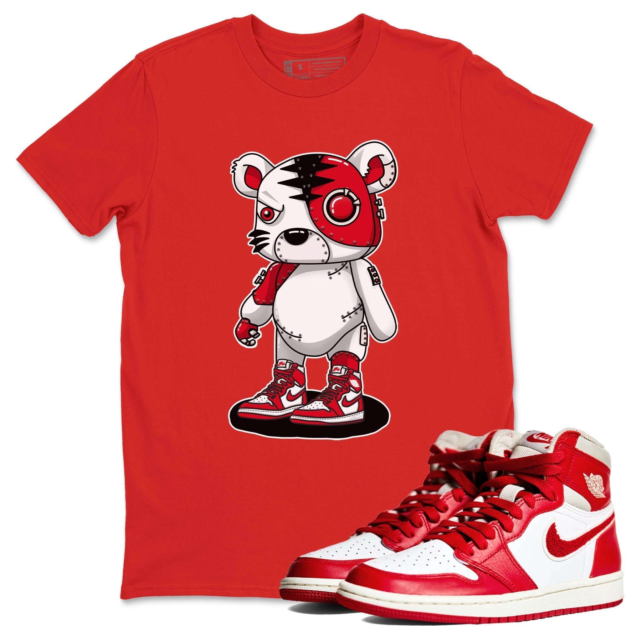 Cyborg Tiger Unisex Tops - Air Jordan 1 Newstalgia