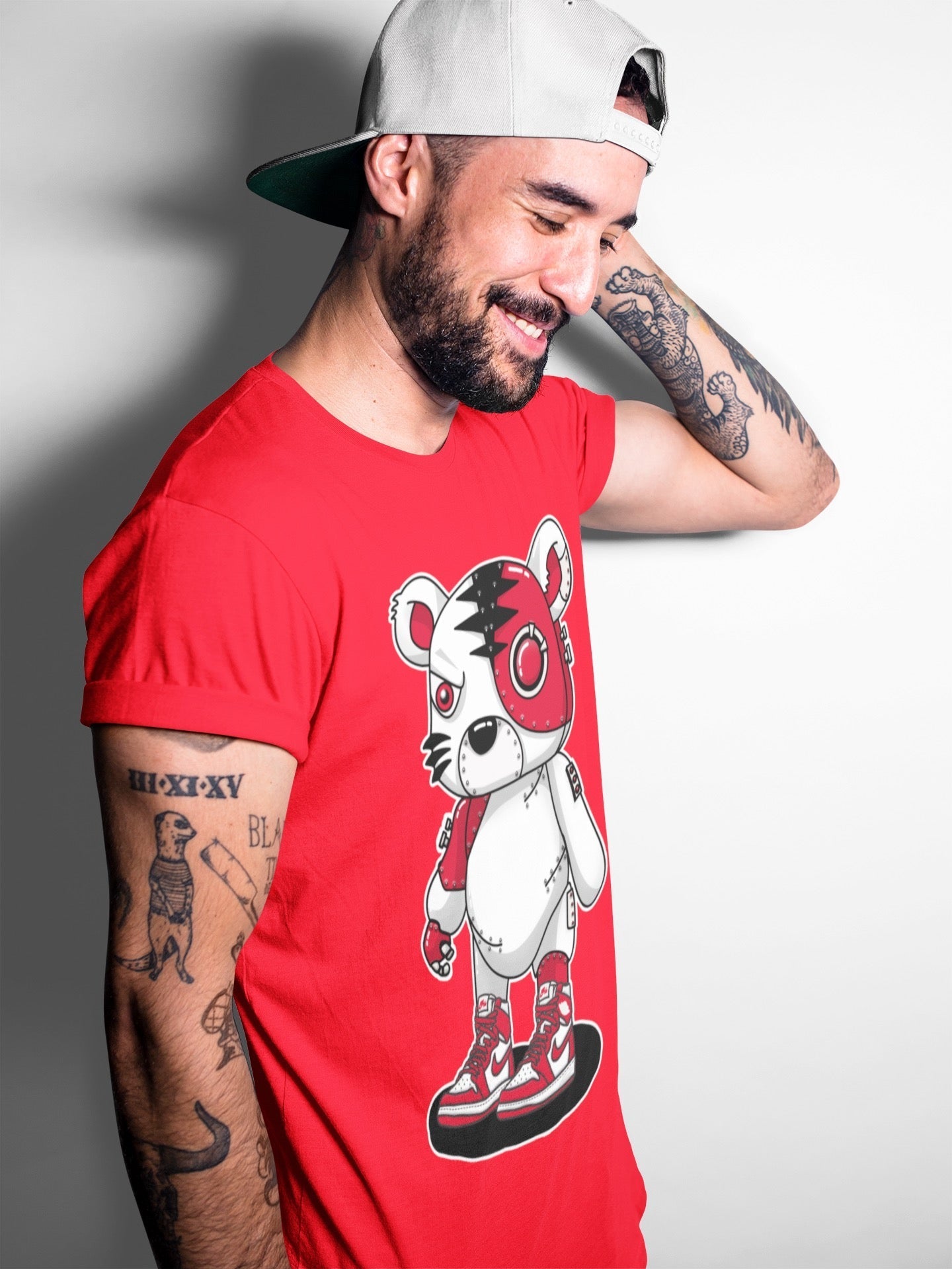 Cyborg Tiger Unisex Tops - Air Jordan 1 Newstalgia